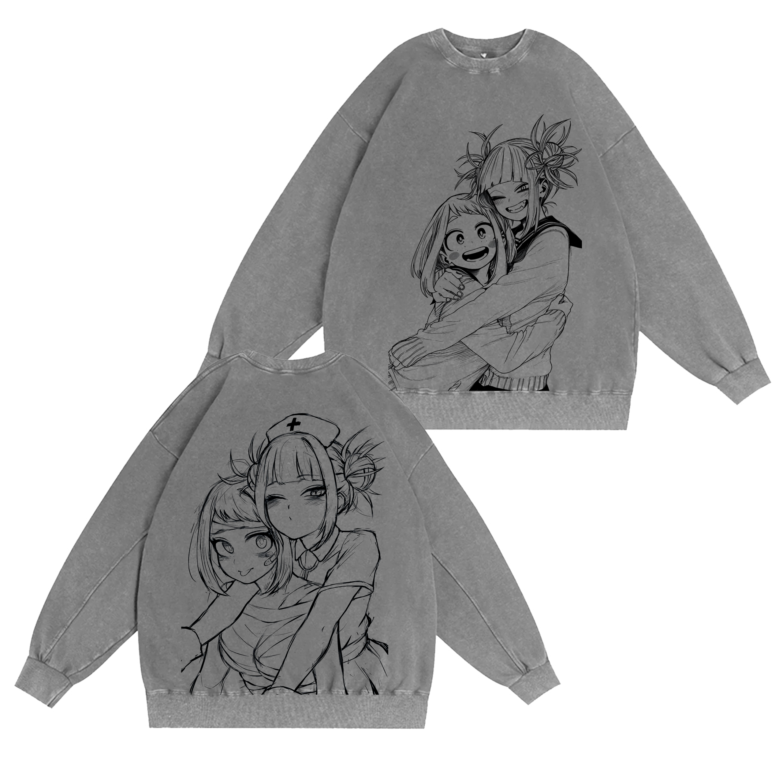 Himiko Toga,My Hero Academia Anime Washed T-shirt/Crewneck/Hoodie