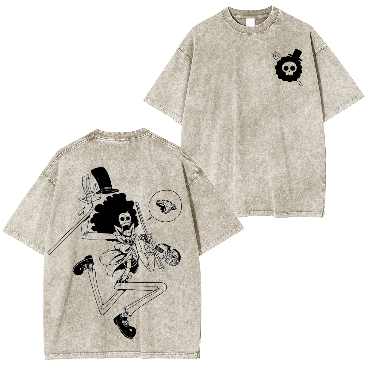 One Piece Anime Washed Unisex T-Shirt