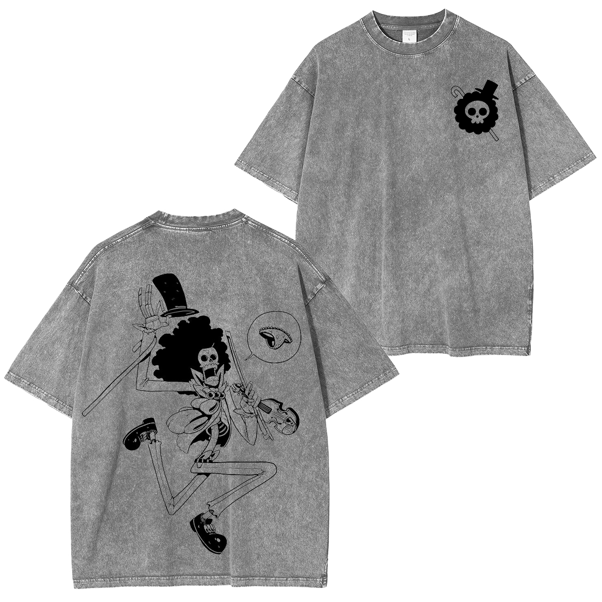 One Piece Anime Washed Unisex T-Shirt