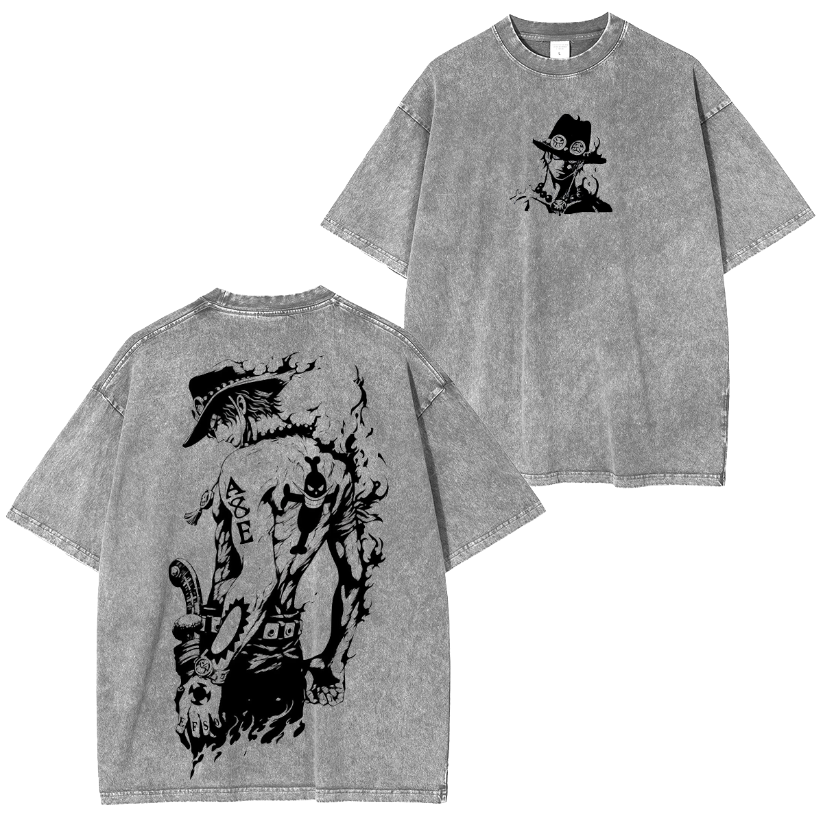 One Piece Anime Washed Unisex T-Shirt