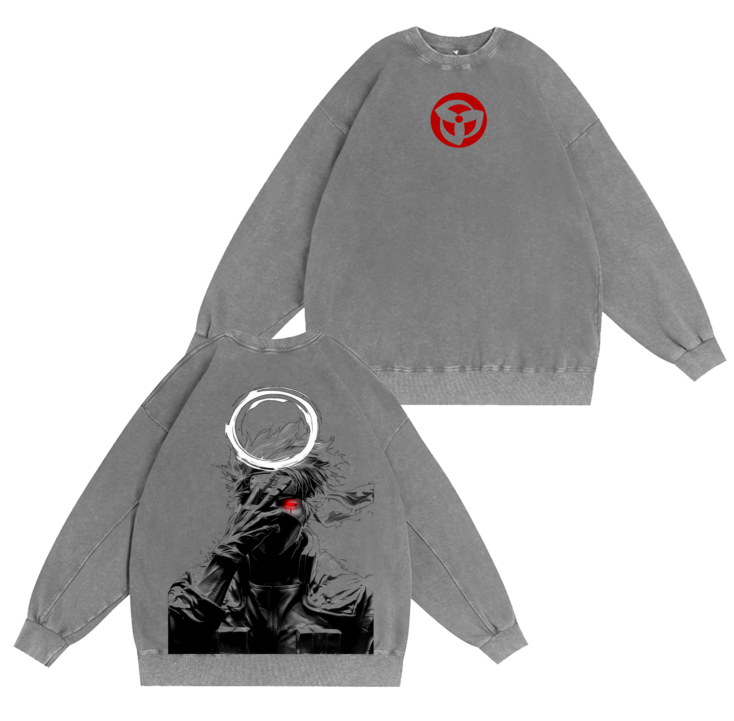 Kakashi,Naruto Washed T-shirt/Crewneck/Hoodie