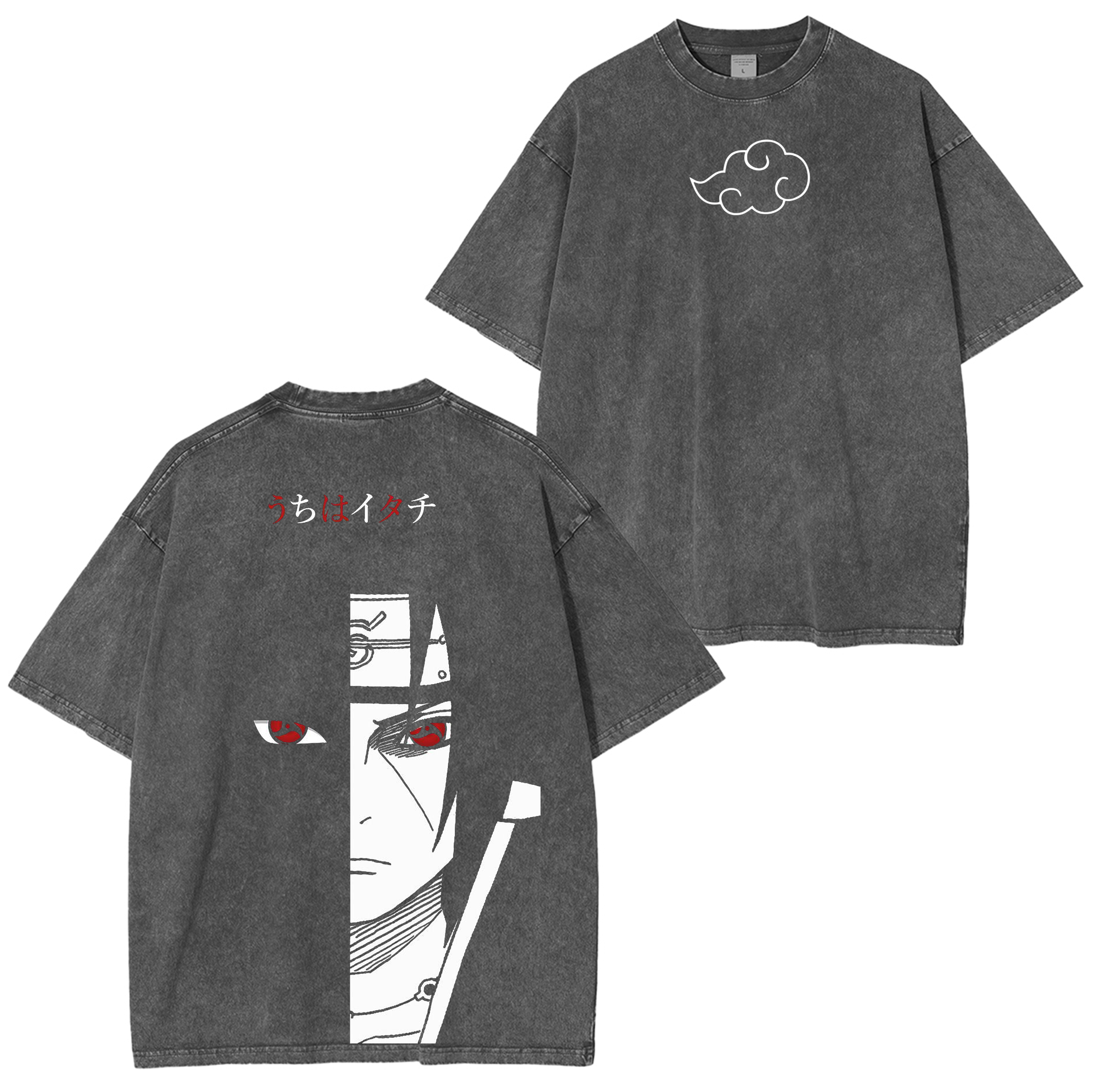 Retro Vintage Uchiha Itachi Naruto Anime Washed T-shirt/Crewneck/Hoodie
