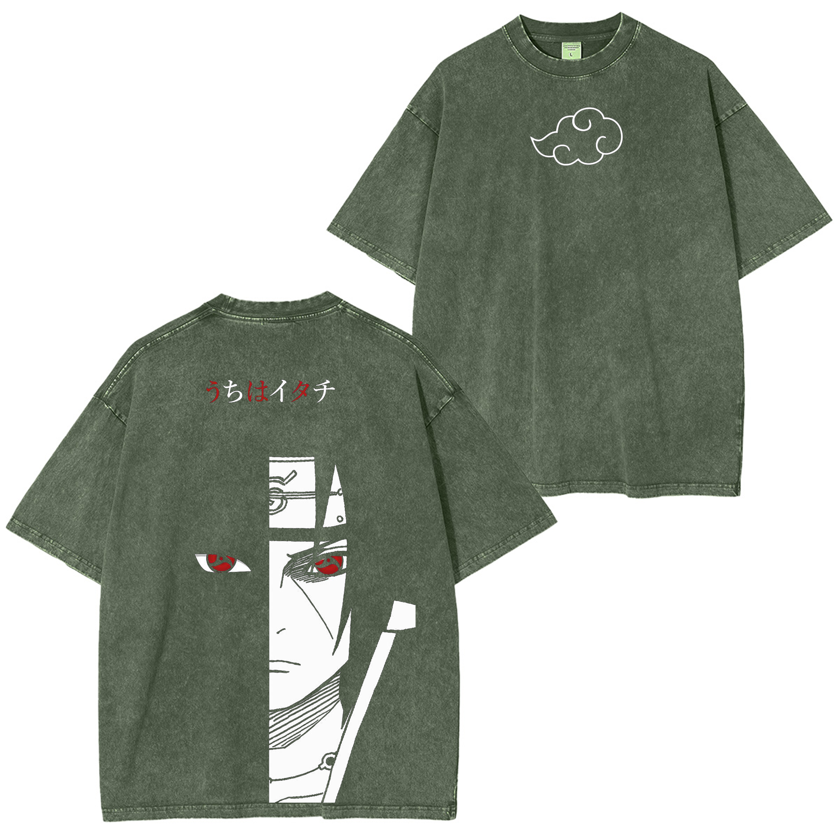 Retro Vintage Uchiha Itachi Naruto Anime Washed T-shirt/Crewneck/Hoodie