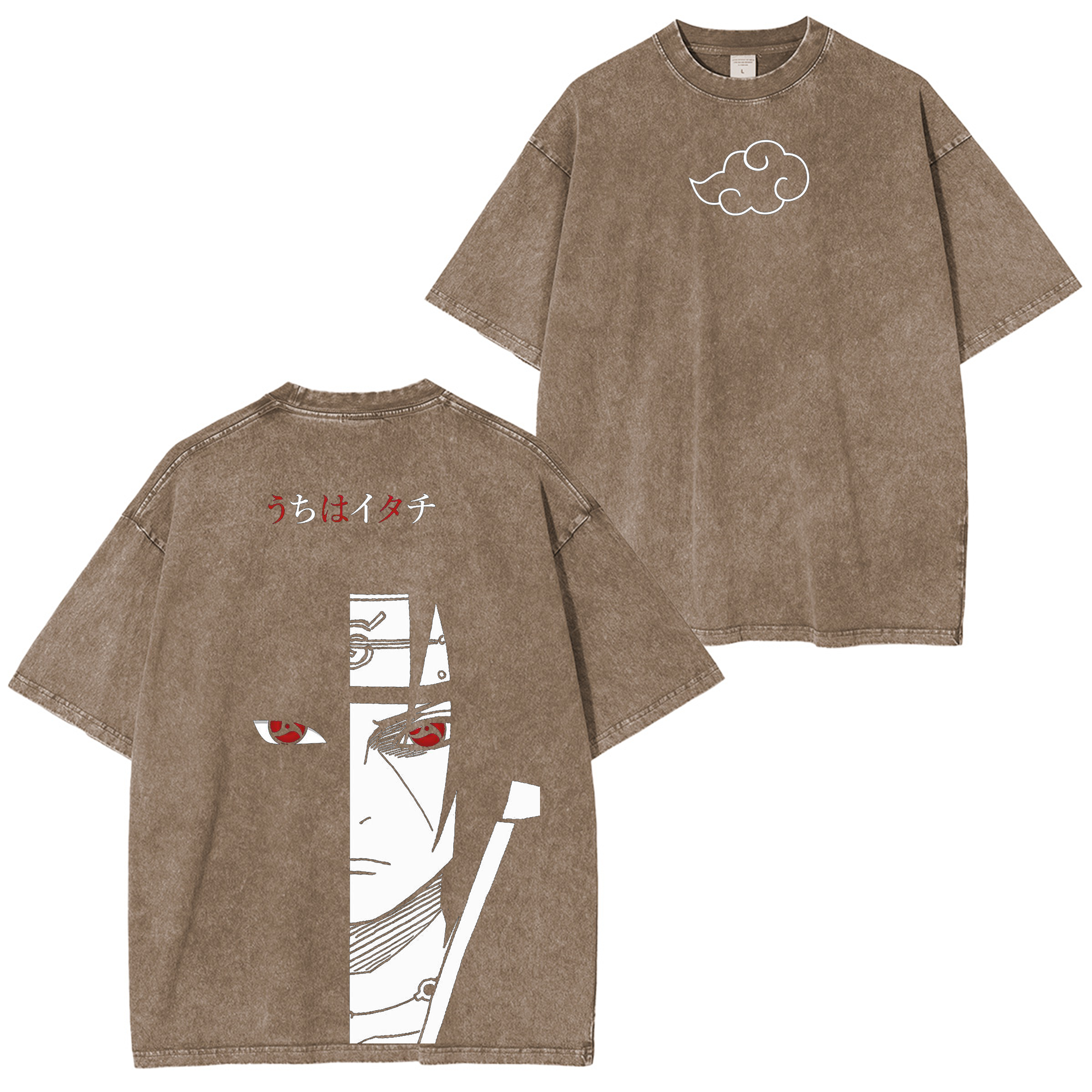 Retro Vintage Uchiha Itachi Naruto Anime Washed T-shirt/Crewneck/Hoodie