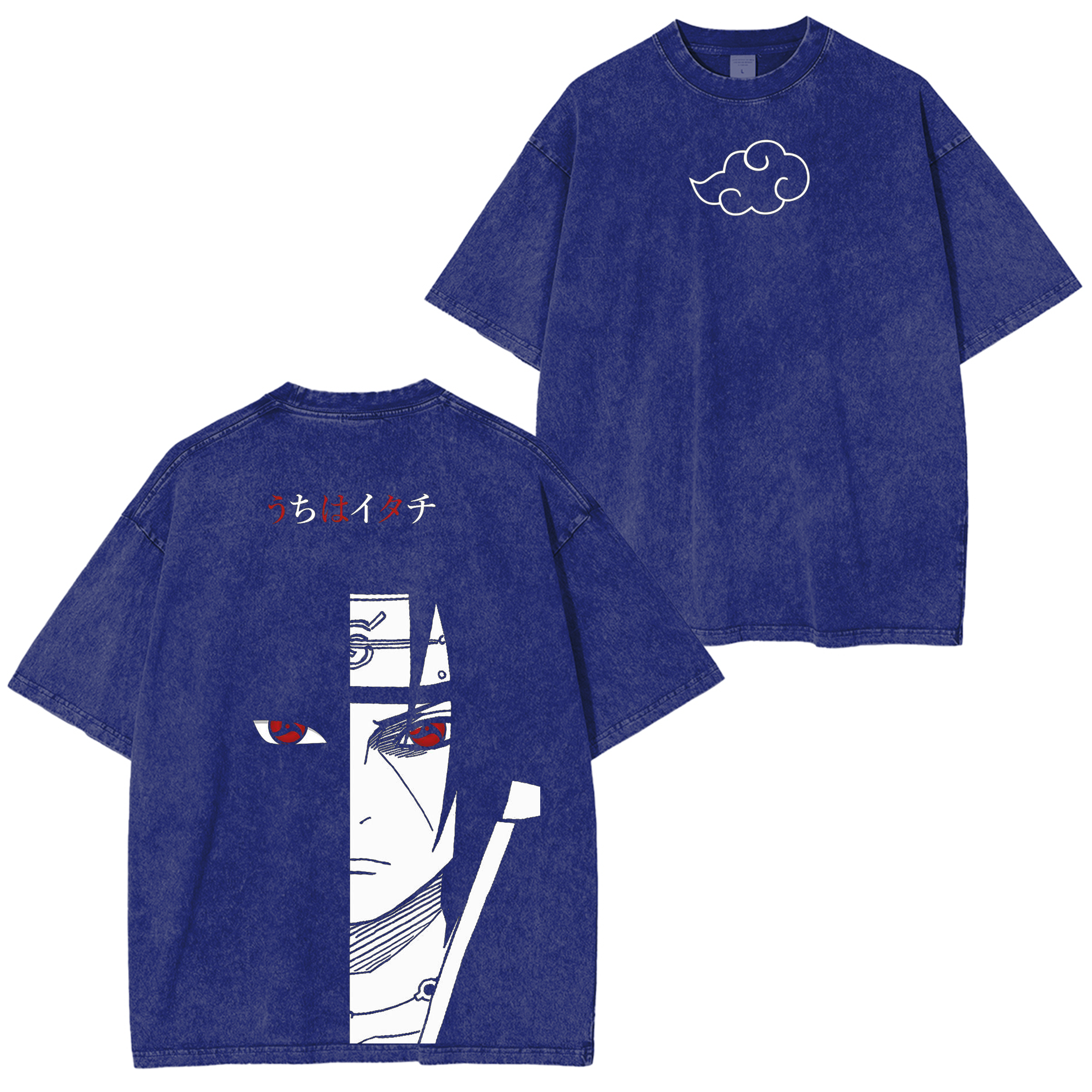 Retro Vintage Uchiha Itachi Naruto Anime Washed T-shirt/Crewneck/Hoodie