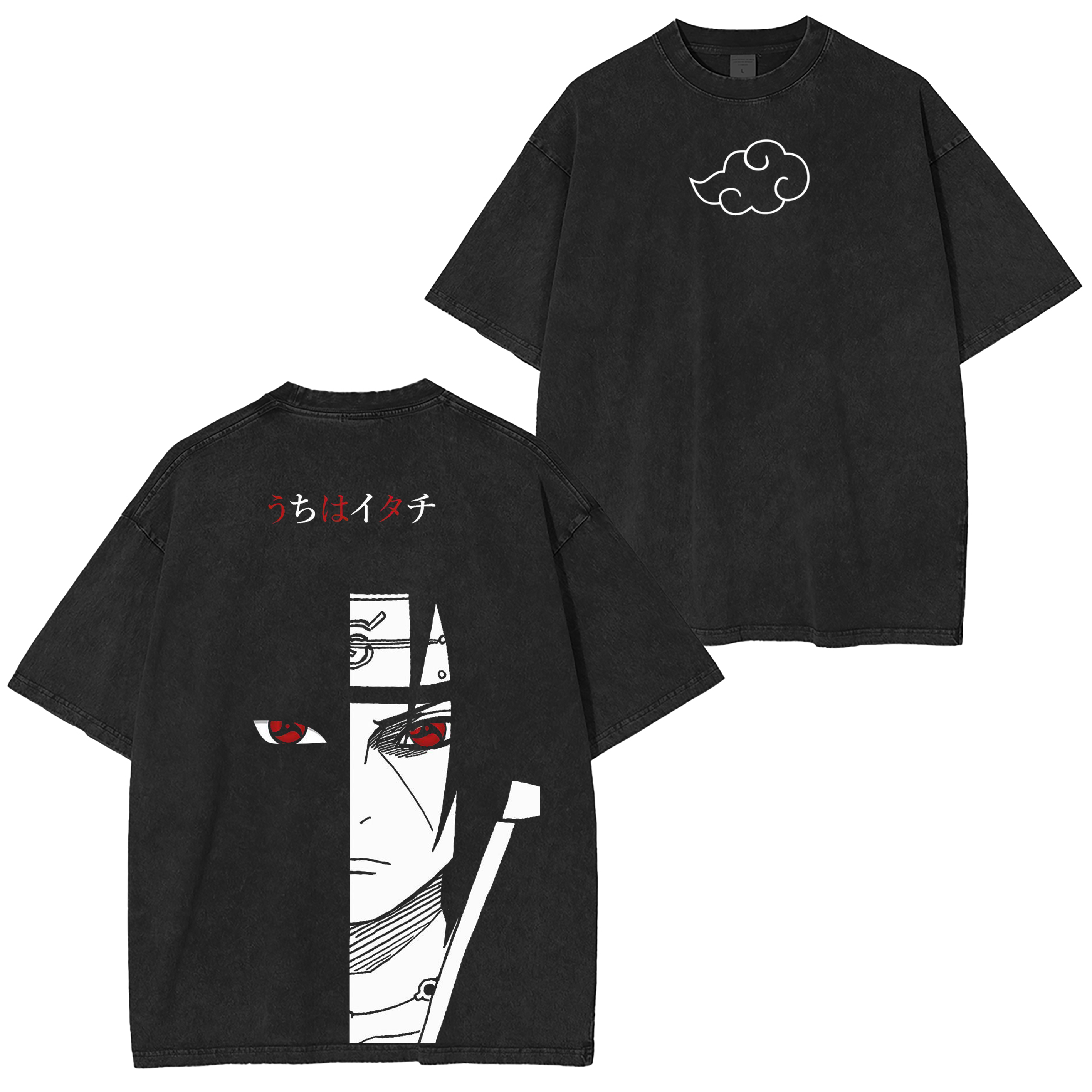 Retro Vintage Uchiha Itachi Naruto Anime Washed T-shirt/Crewneck/Hoodie