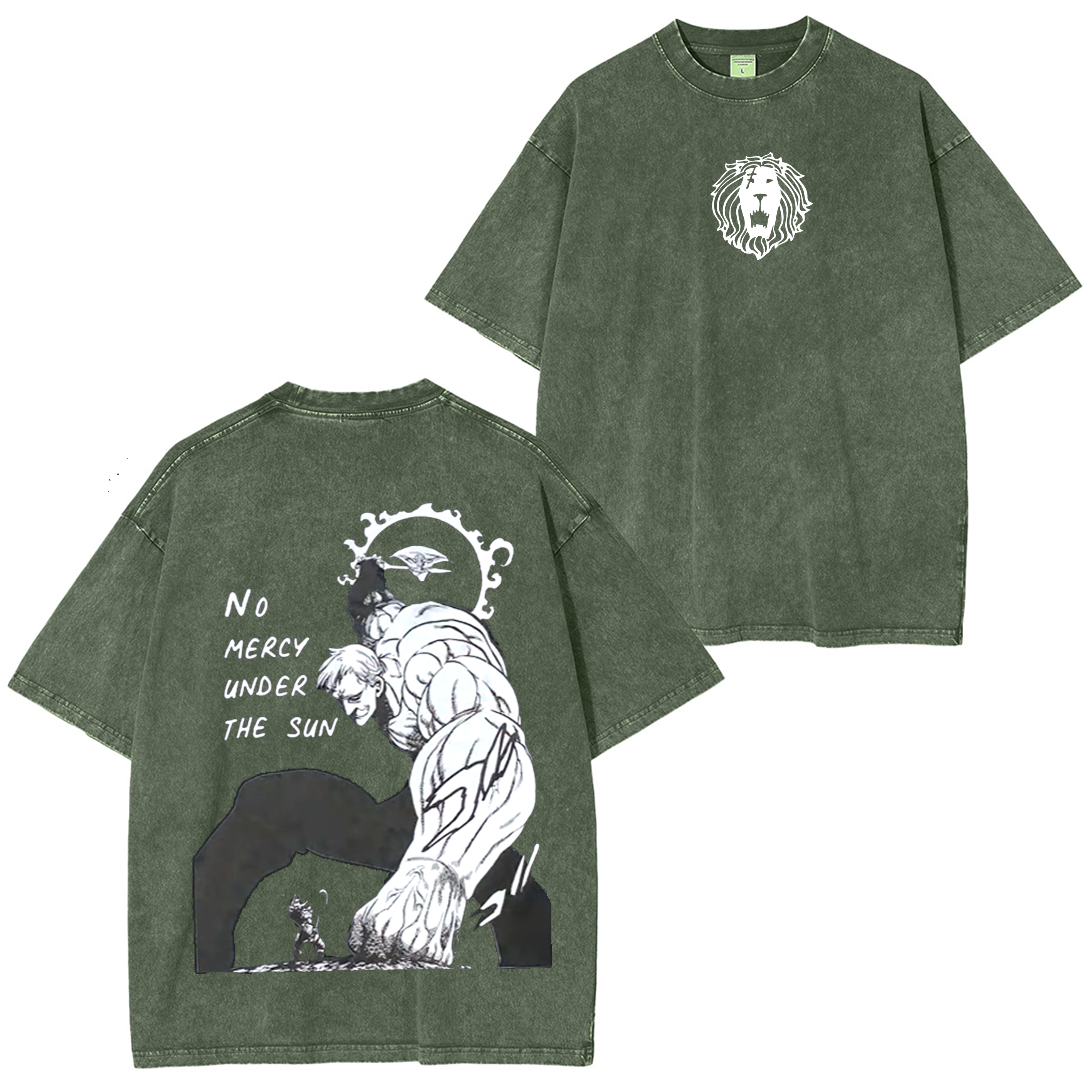 Escanor,The Seven Deadly Sins  Anime Washed T-shirt/Crewneck/Hoodie