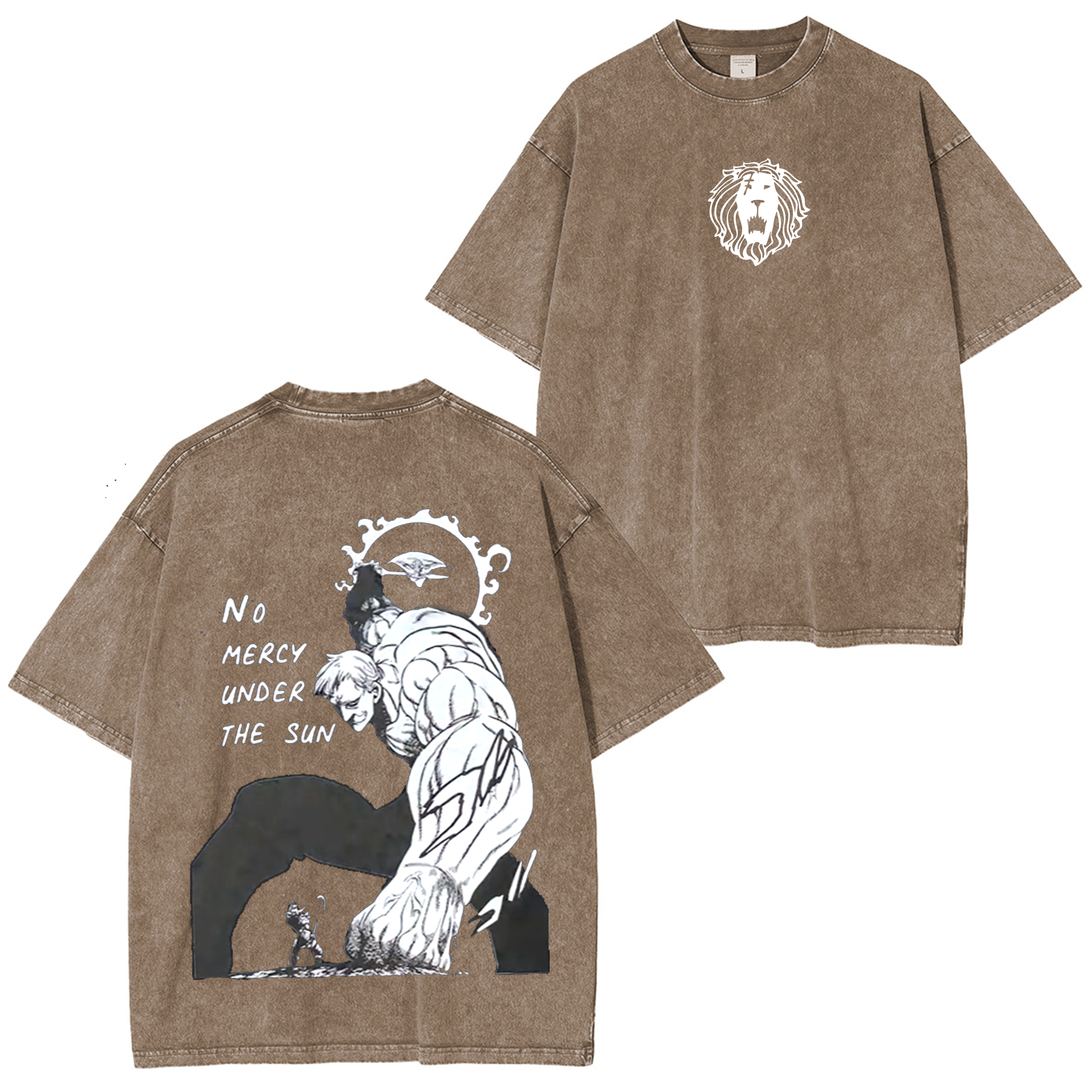 Escanor,The Seven Deadly Sins  Anime Washed T-shirt/Crewneck/Hoodie