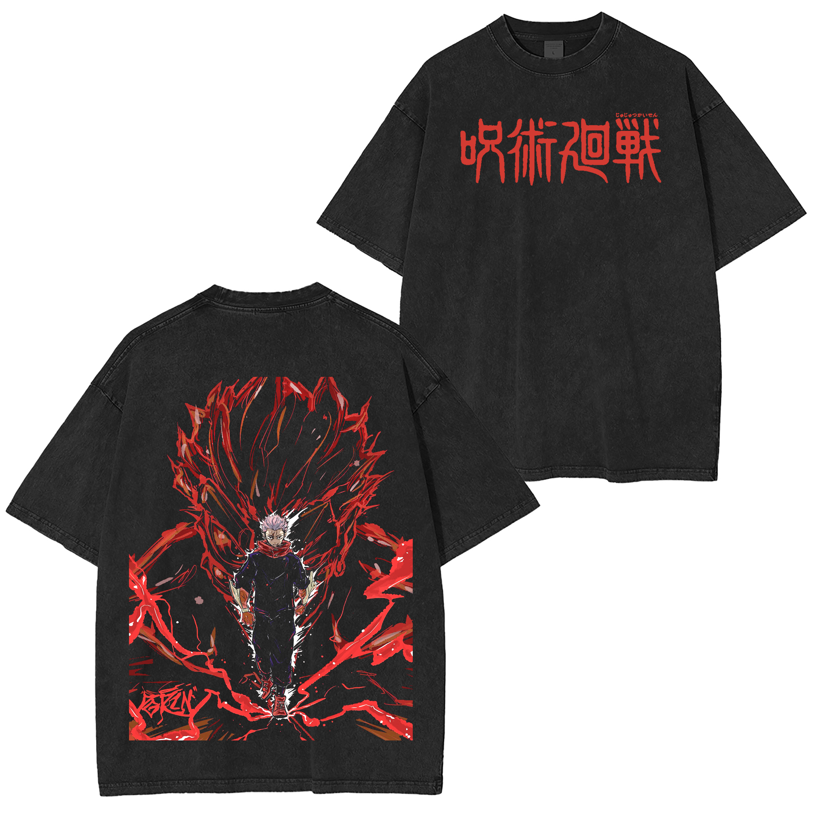 Jujutsu Kaisen Anime Washed T-shirt/Crewneck/Hoodie