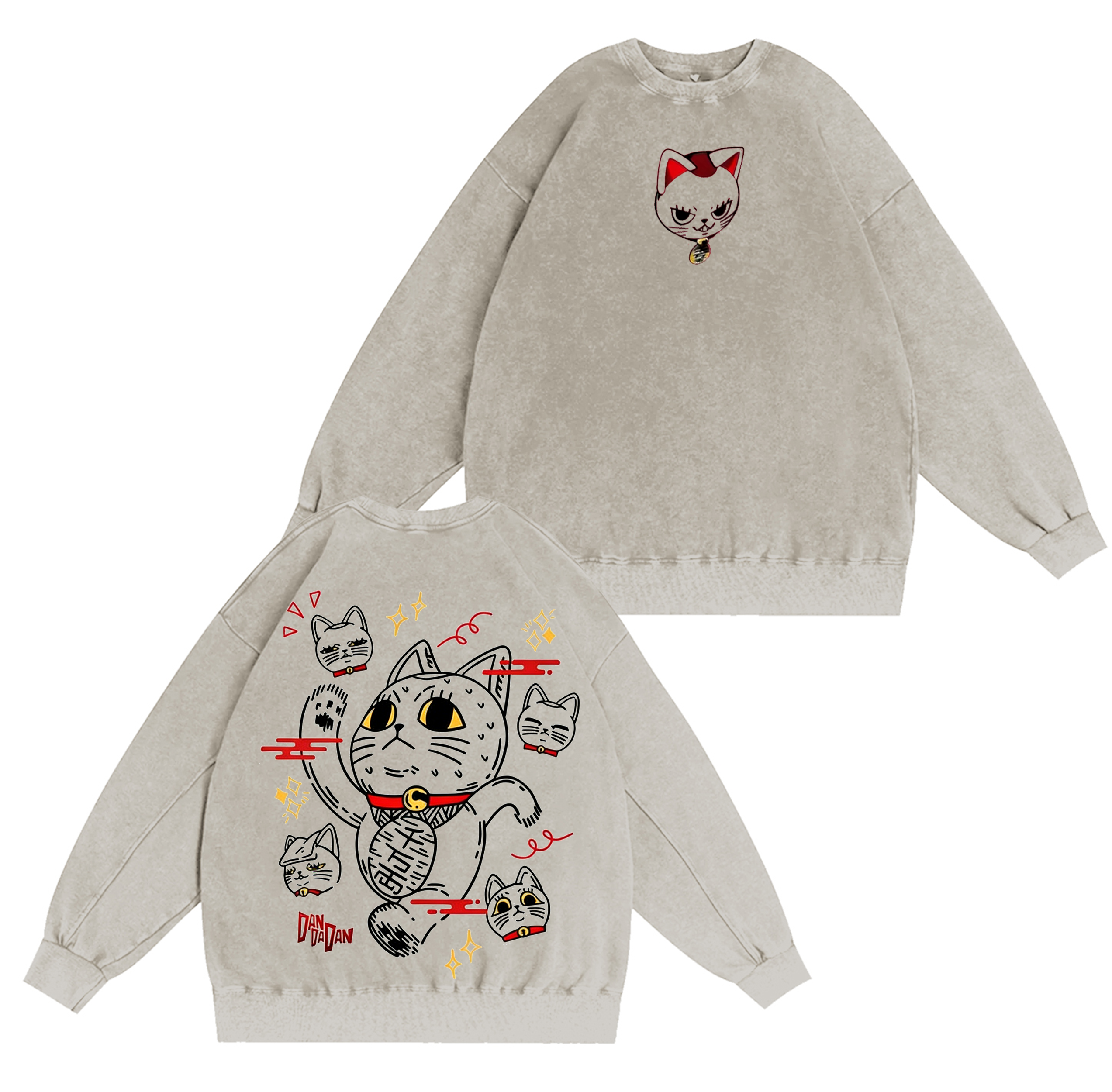 Turbo Granny,Dandadan  Anime Washed T-shirt/Crewneck/Hoodie