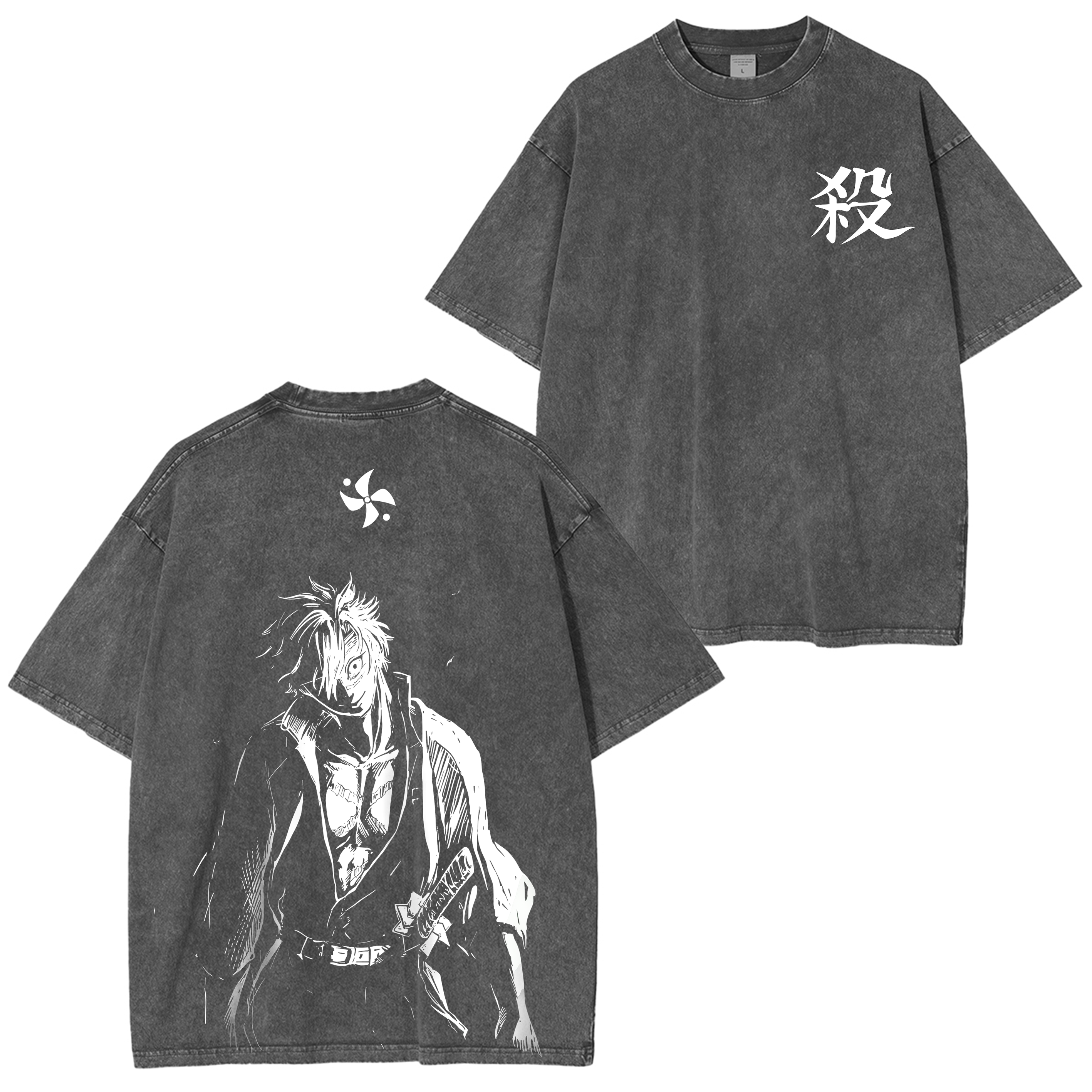 Wind Hashira Sanemi  Anime Washed T-shirt/Crewneck/Hoodie