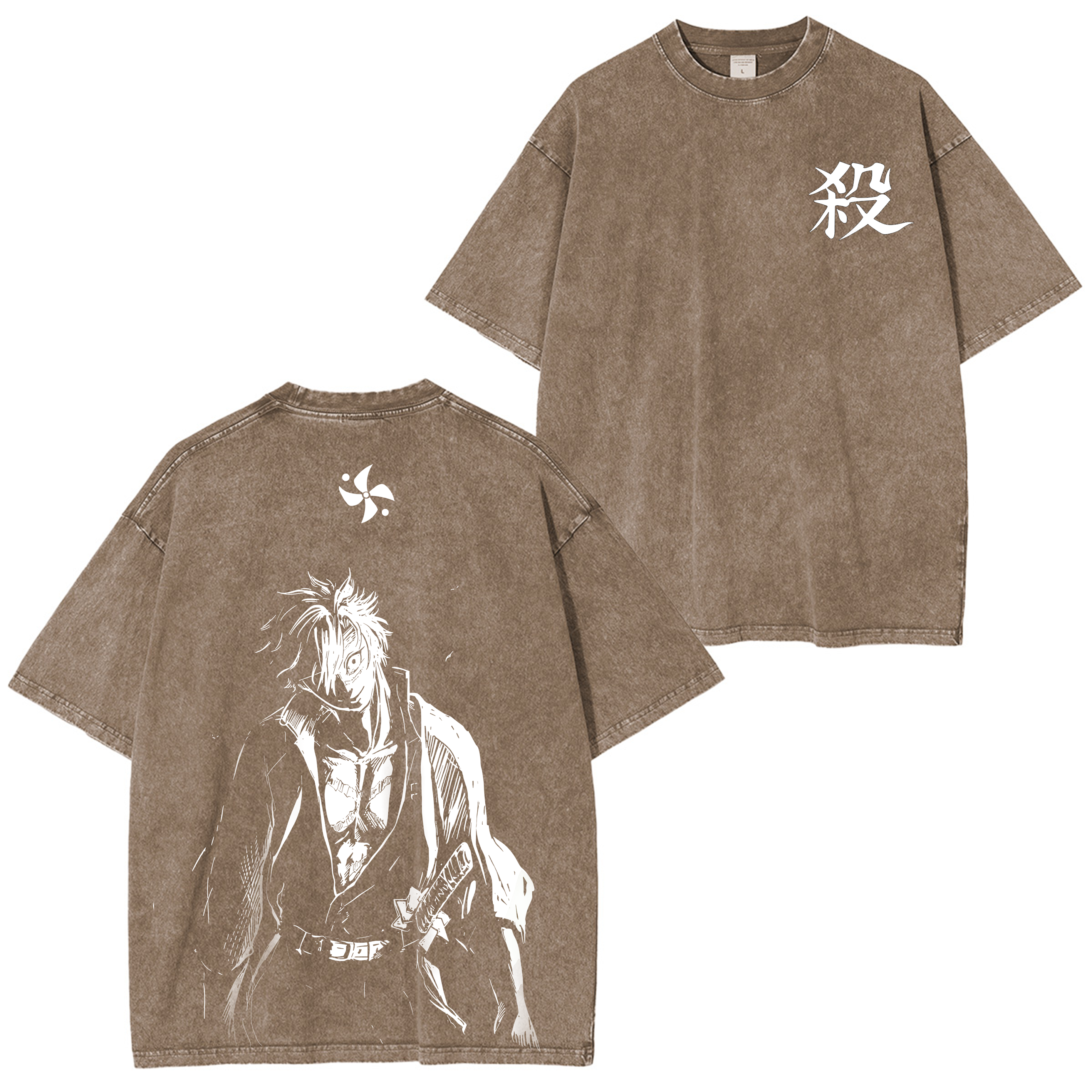 Wind Hashira Sanemi  Anime Washed T-shirt/Crewneck/Hoodie