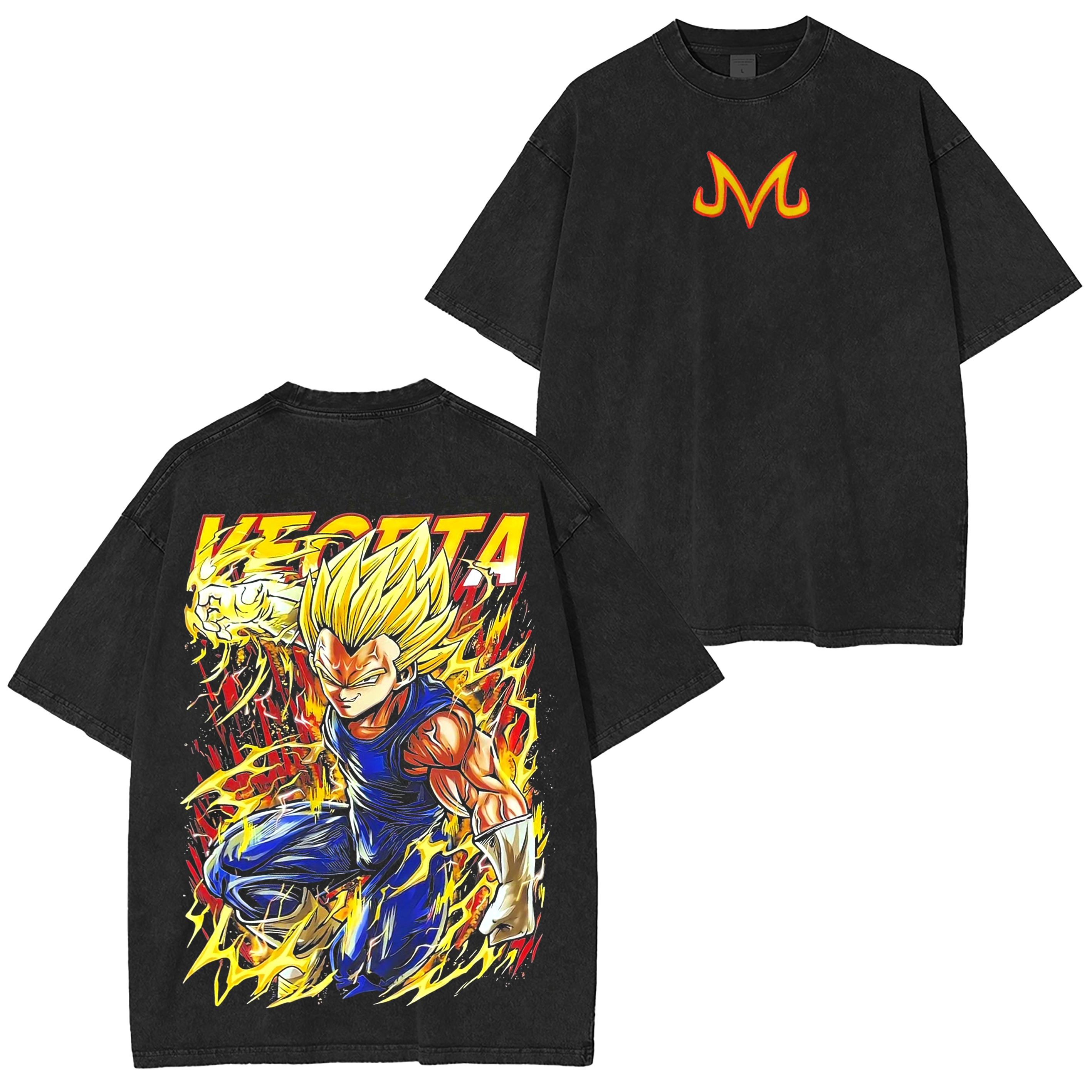 Vegeta,Dragon Ball Anime Washed T-shirt/Crewneck/Hoodie