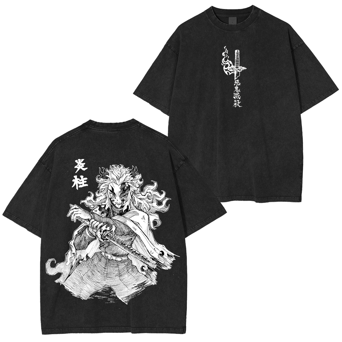 Rengoku Kyojuro,Demon Slayer Anime Unisex Washed T-Shirt