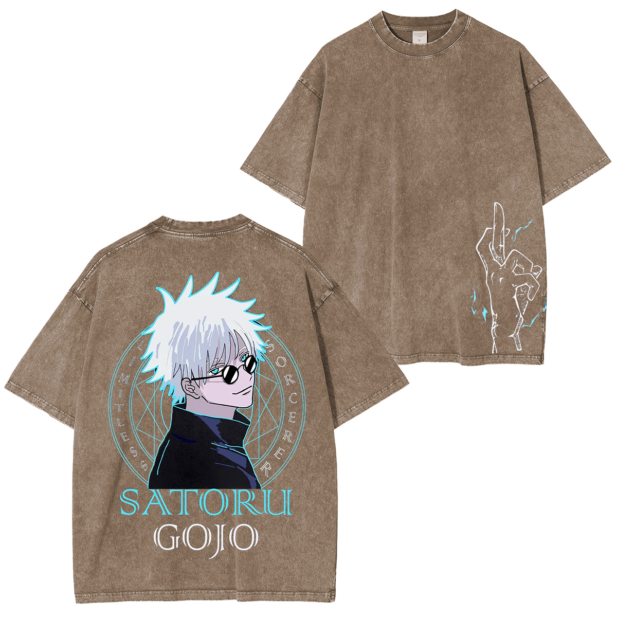 Satoru Gojo,Jujutsu Kaisen Anime Unisex Washed T-Shirt