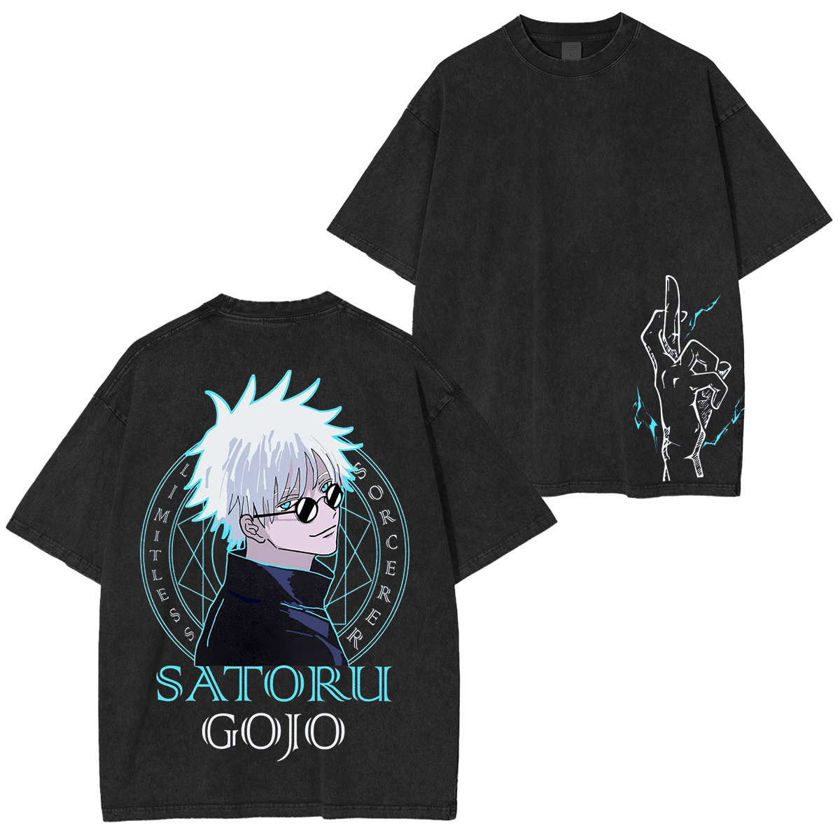 Satoru Gojo,Jujutsu Kaisen Anime Unisex Washed T-Shirt