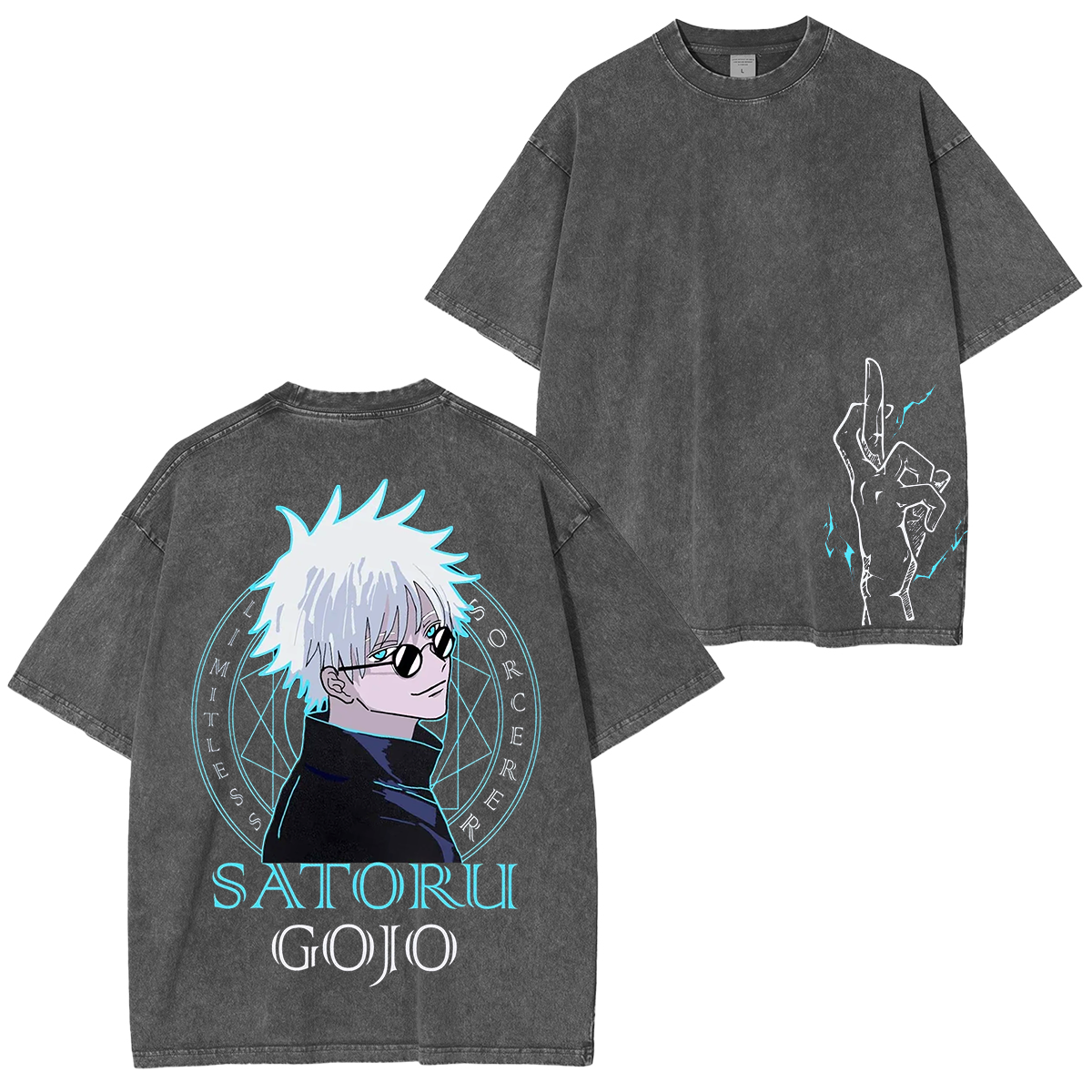Satoru Gojo,Jujutsu Kaisen Anime Unisex Washed T-Shirt
