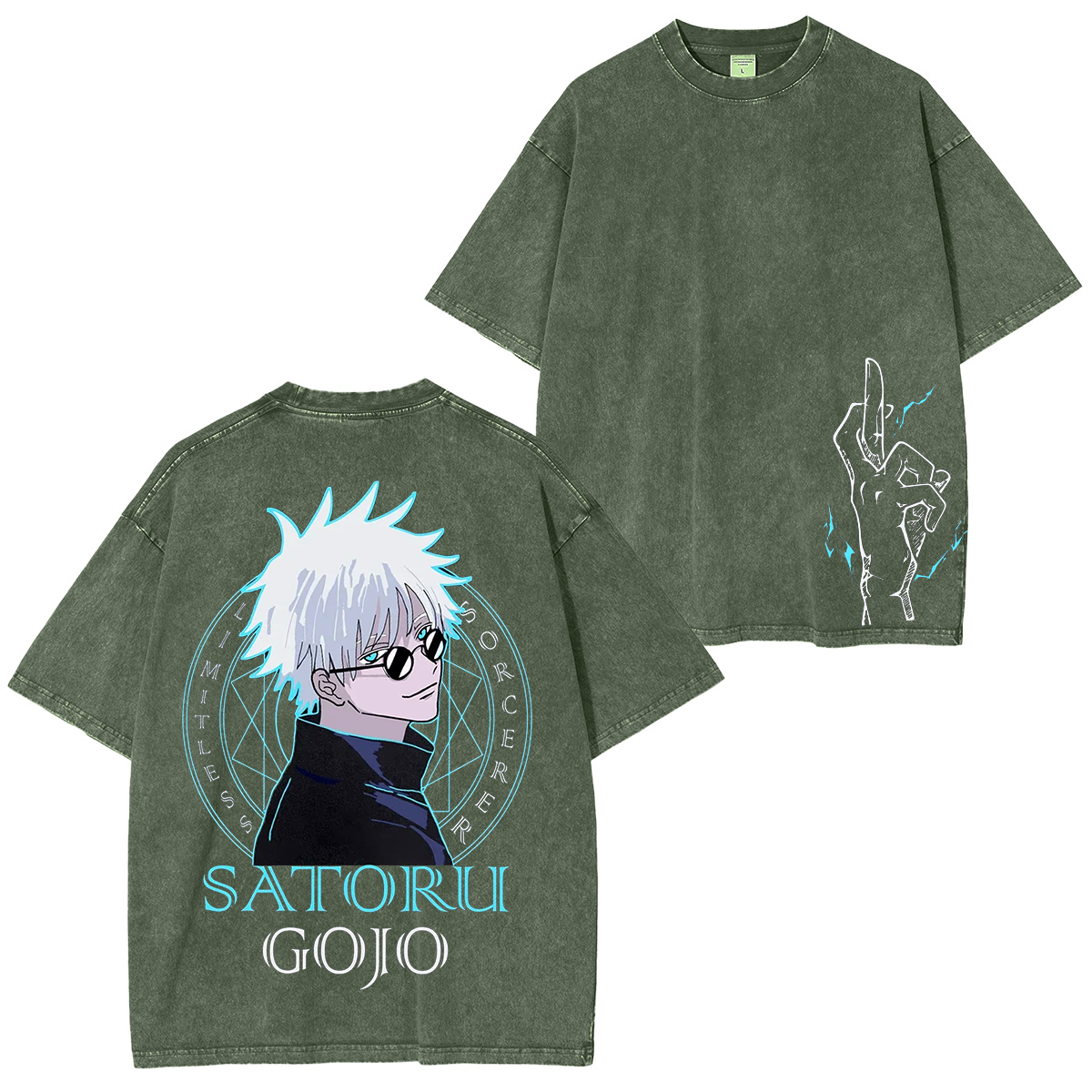 Satoru Gojo,Jujutsu Kaisen Anime Unisex Washed T-Shirt