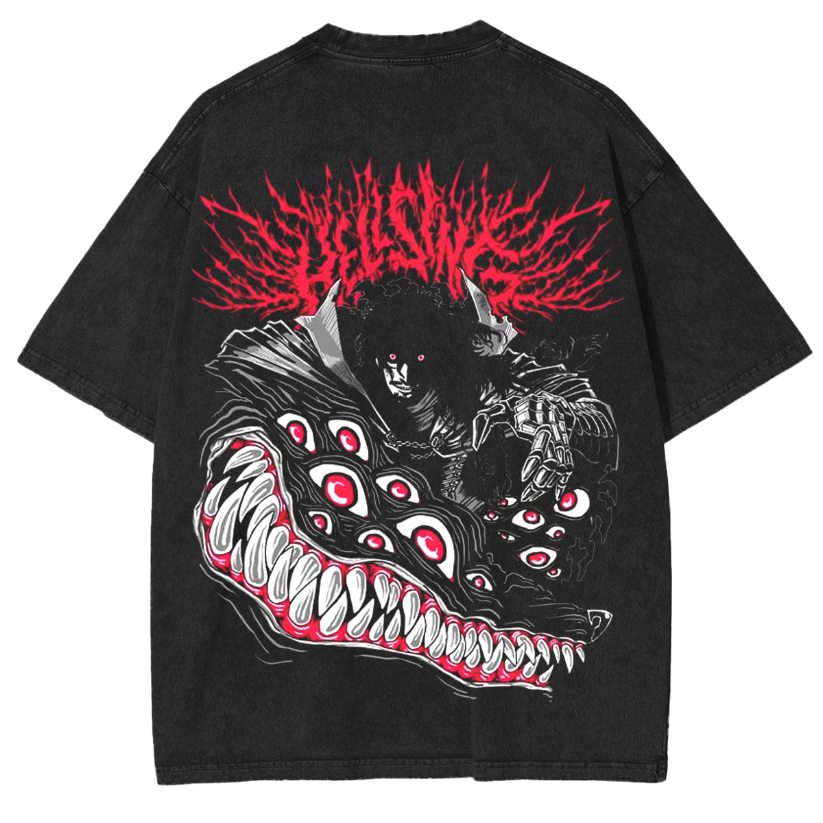 Hellsing Anime Unisex Washed T-Shirt