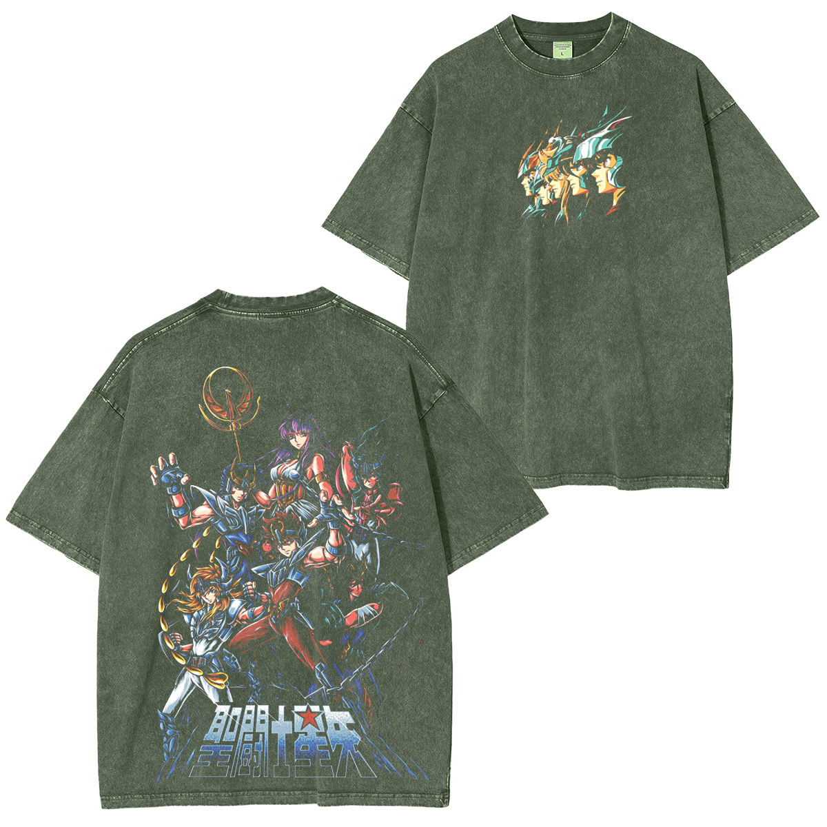 Saint Seiya Athena Knights of Zodiac Anime Washed T-shirt/Crewneck/Hoodie