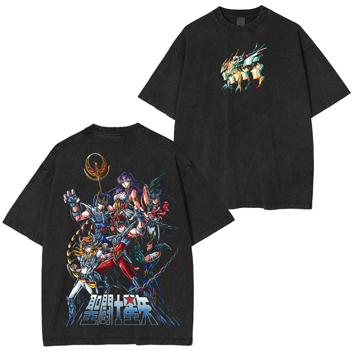 Saint Seiya Athena Knights of Zodiac Anime Washed T-shirt/Crewneck/Hoodie