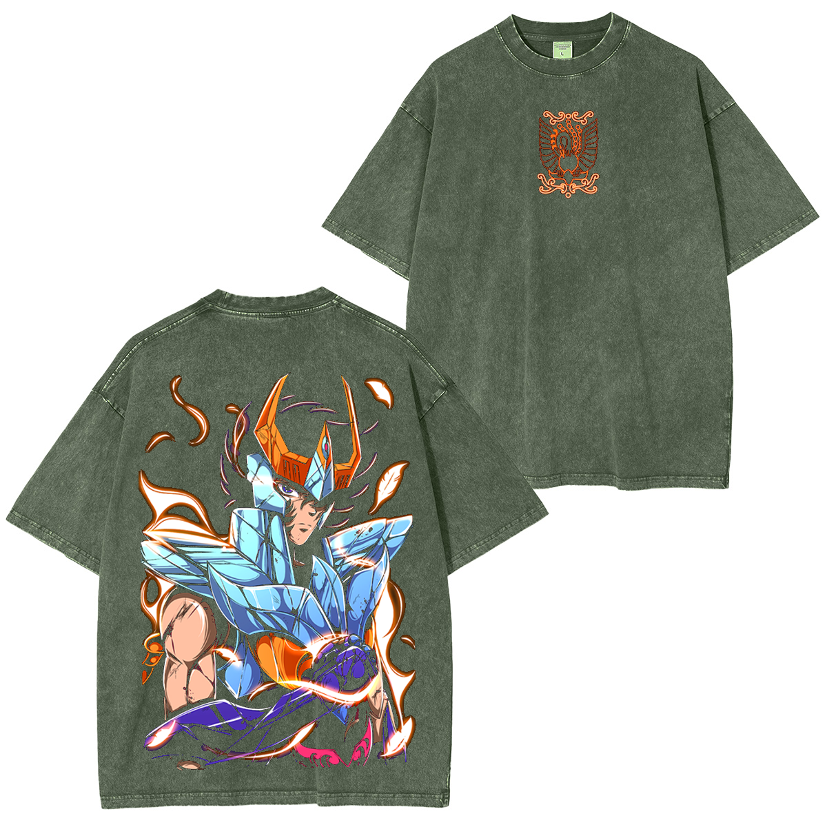Phoenix Ikki, Saint Seiya Anime Washed T-shirt/Crewneck/Hoodie