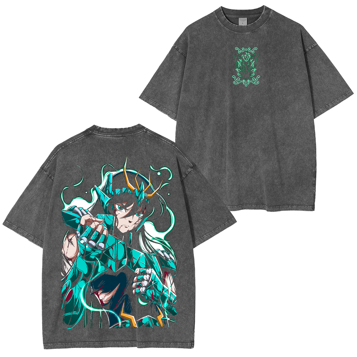 Shiryu Dragon, Saint Seiya Anime Washed T-shirt/Crewneck/Hoodie