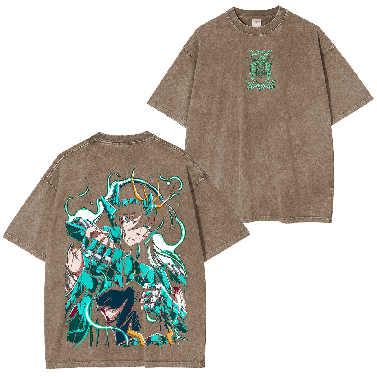 Shiryu Dragon, Saint Seiya Anime Washed T-shirt/Crewneck/Hoodie