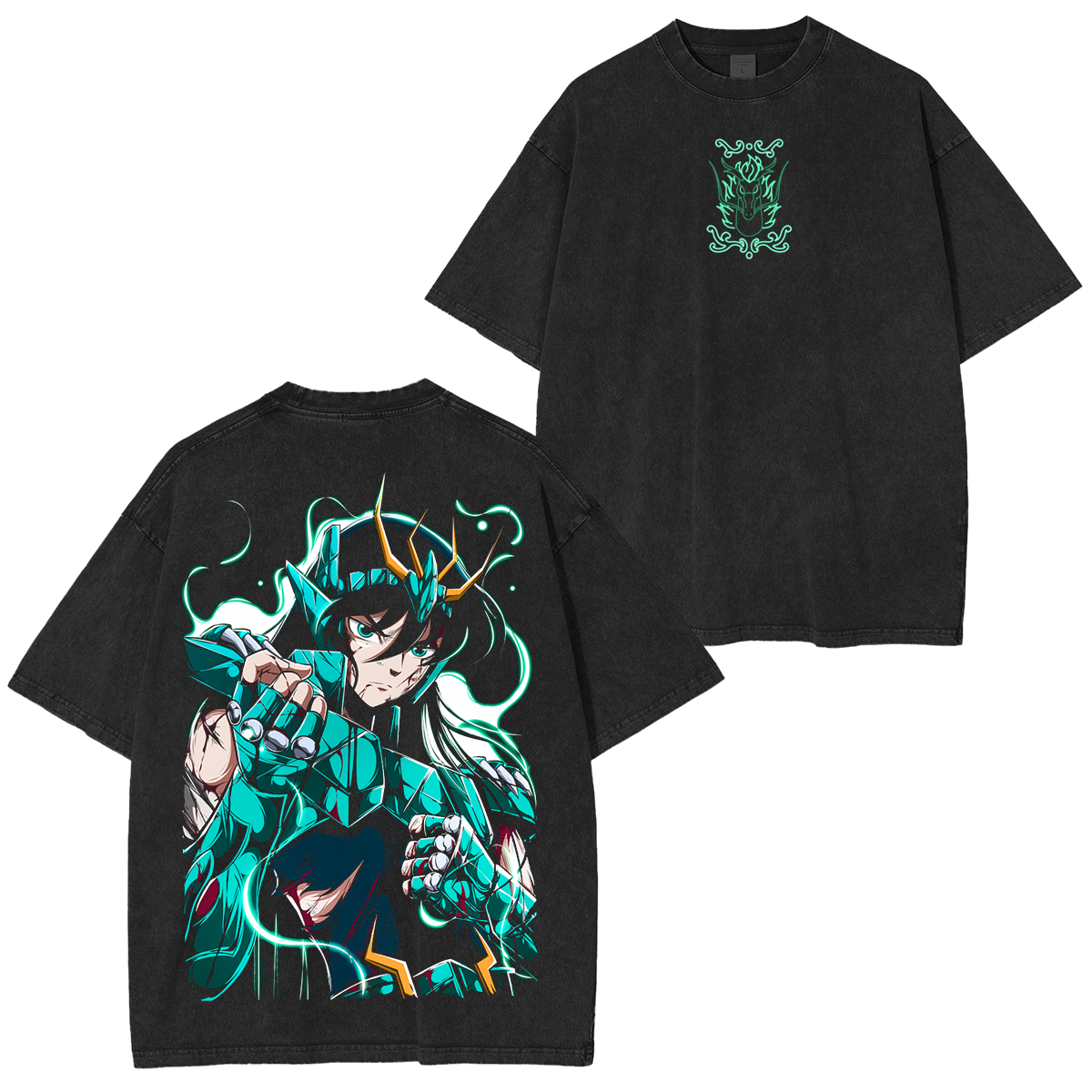 Shiryu Dragon, Saint Seiya Anime Washed T-shirt/Crewneck/Hoodie