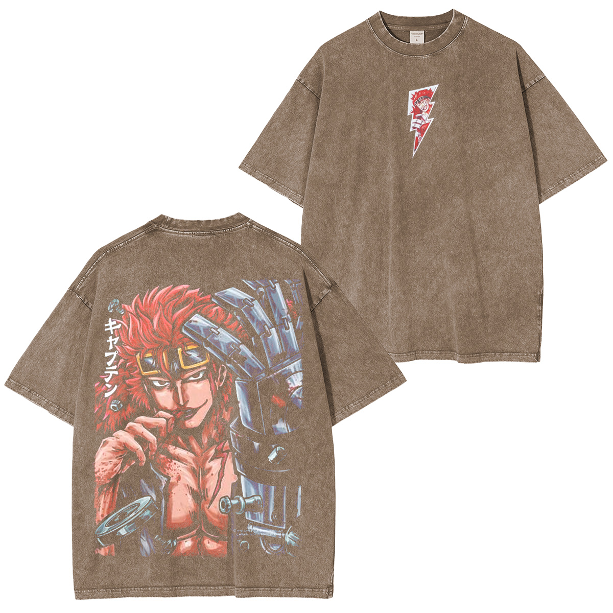 Katchmenaw Eustaass Kid One Piece Anime Washed T-shirt/Crewneck/Hoodie