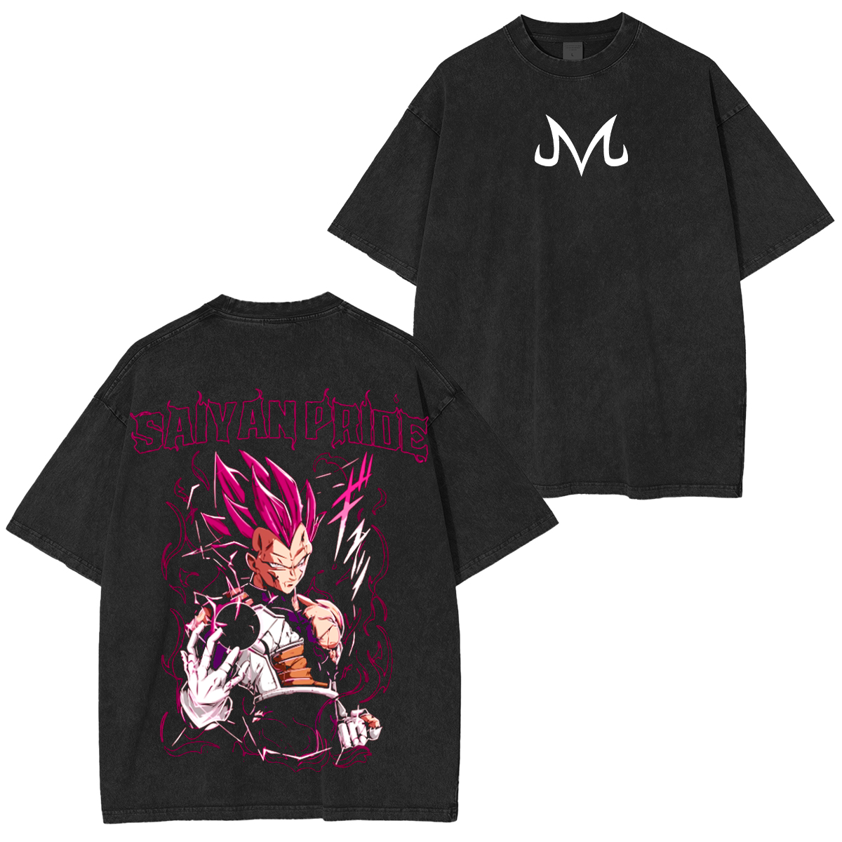 Majin Vegeta ,Dragon Ball  Anime Washed T-shirt/Crewneck/Hoodie