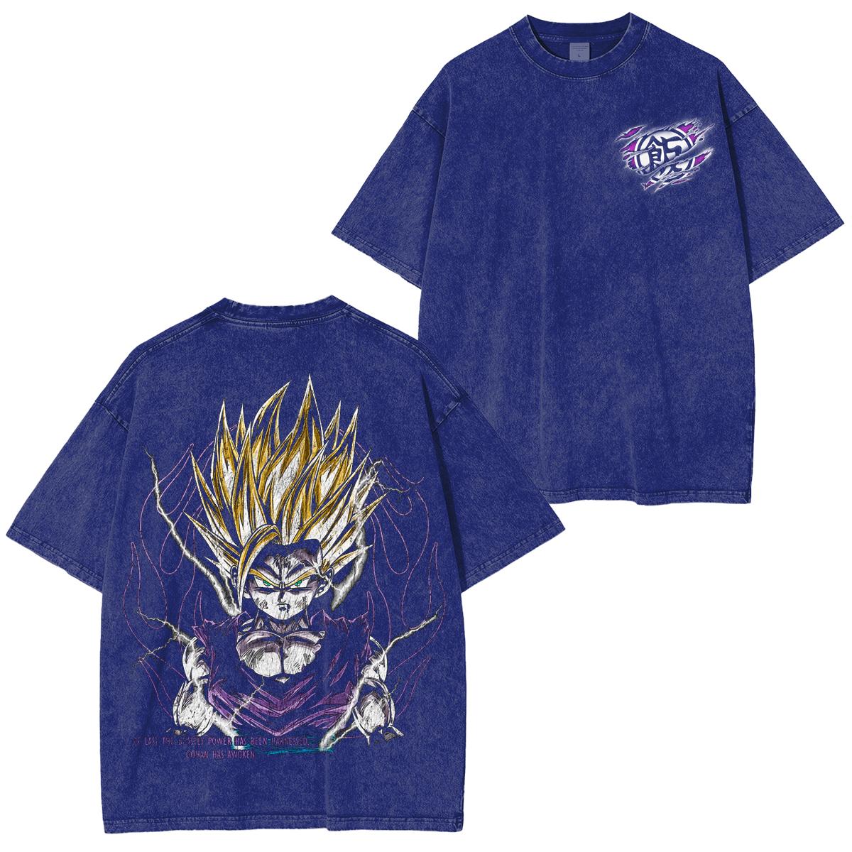 Gohan ,Dragon Ball  Anime Washed T-shirt/Crewneck/Hoodie