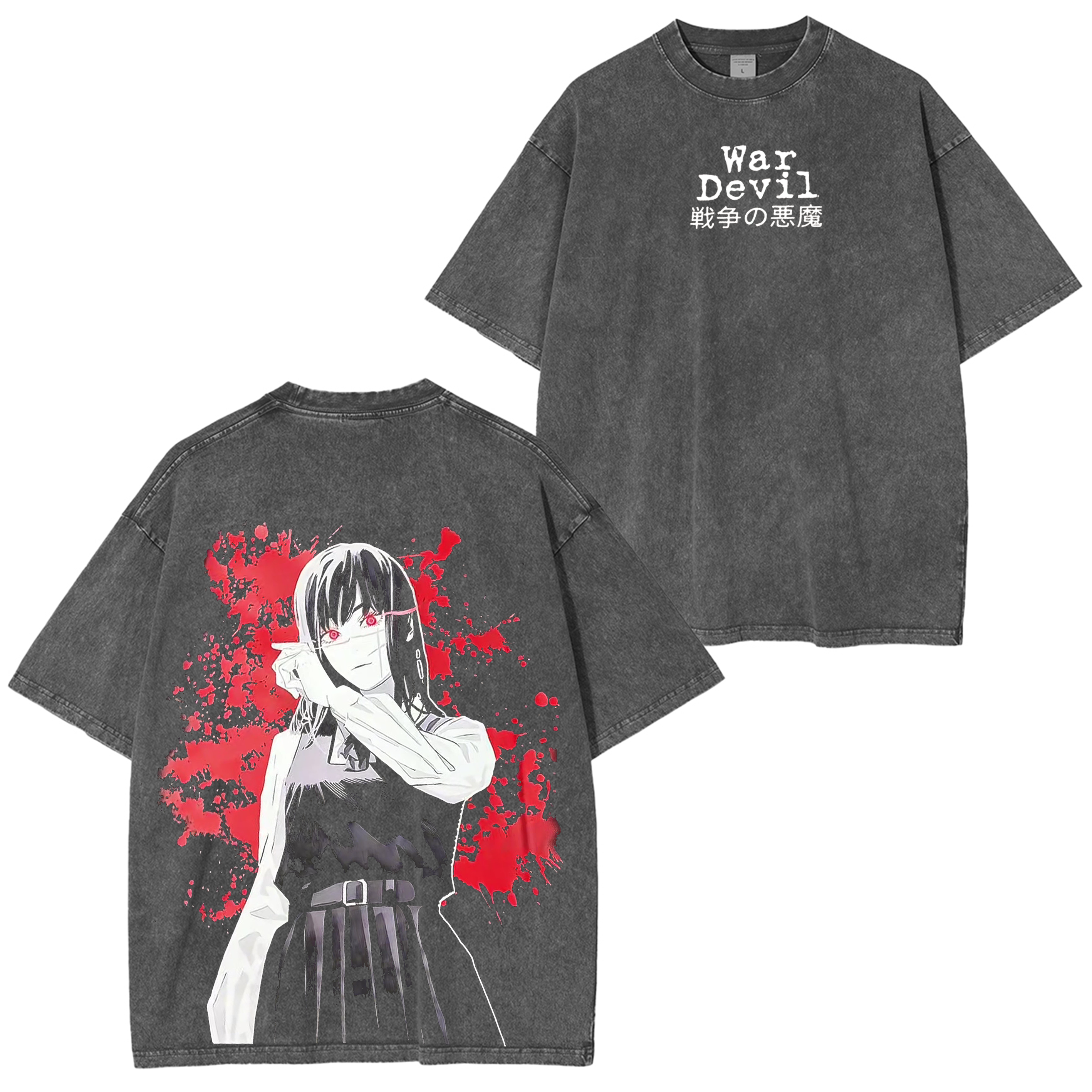 Chainsaw Man Washed T-shirt/Crewneck/Hoodie