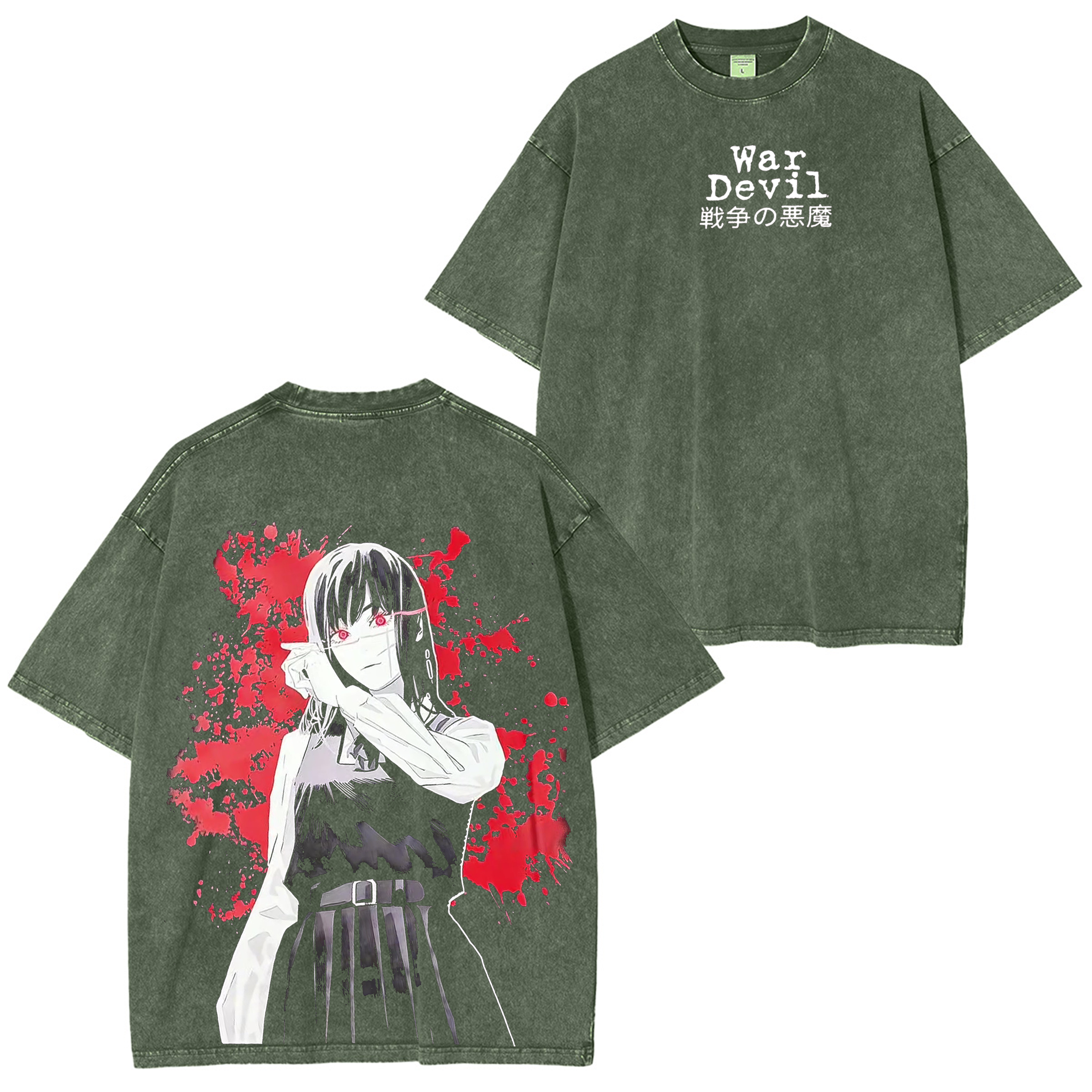 Chainsaw Man Washed T-shirt/Crewneck/Hoodie