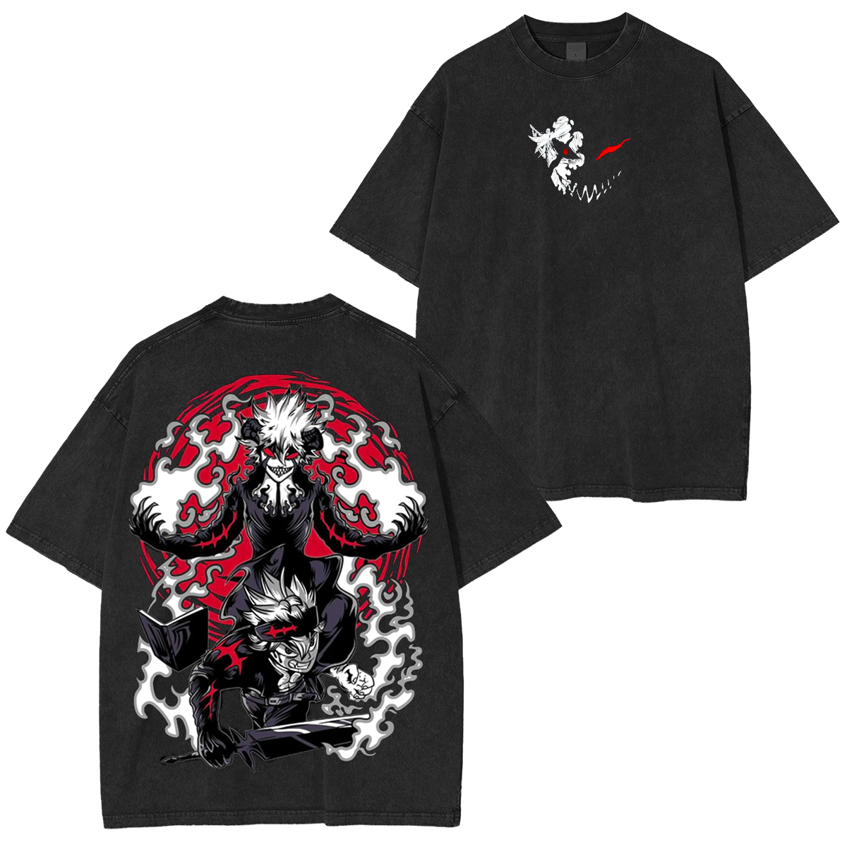 Asta Black Clover Anime Unisex Washed T-Shirt