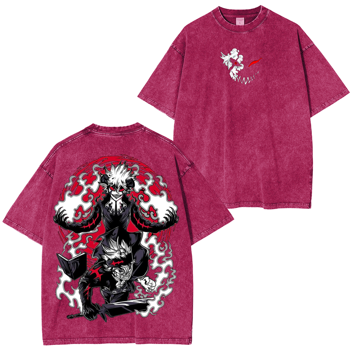 Asta Black Clover Anime Unisex Washed T-Shirt