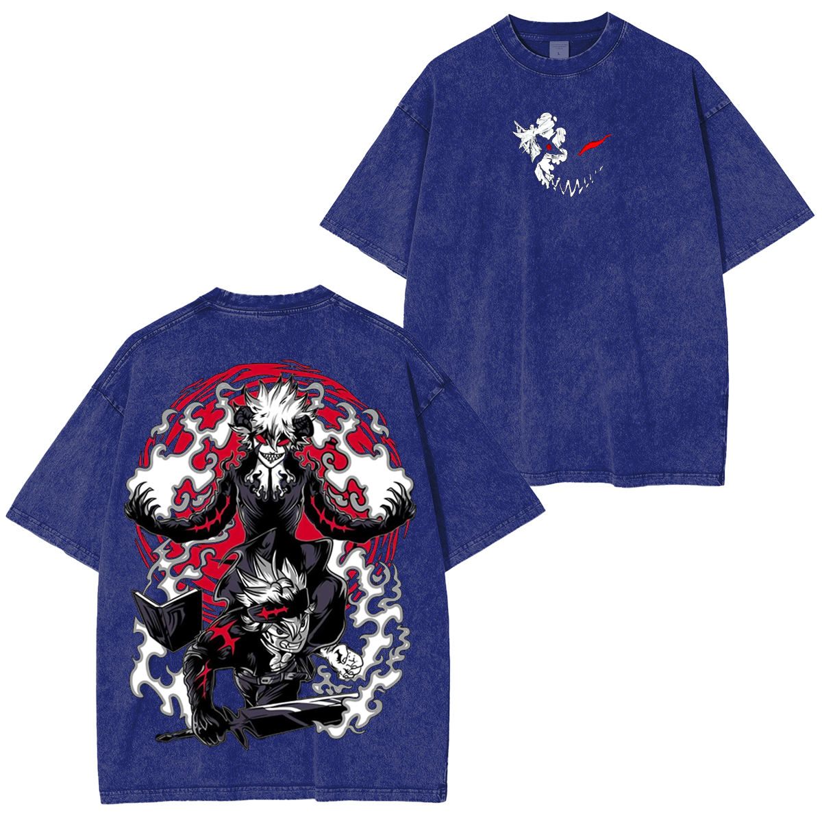 Asta Black Clover Anime Unisex Washed T-Shirt