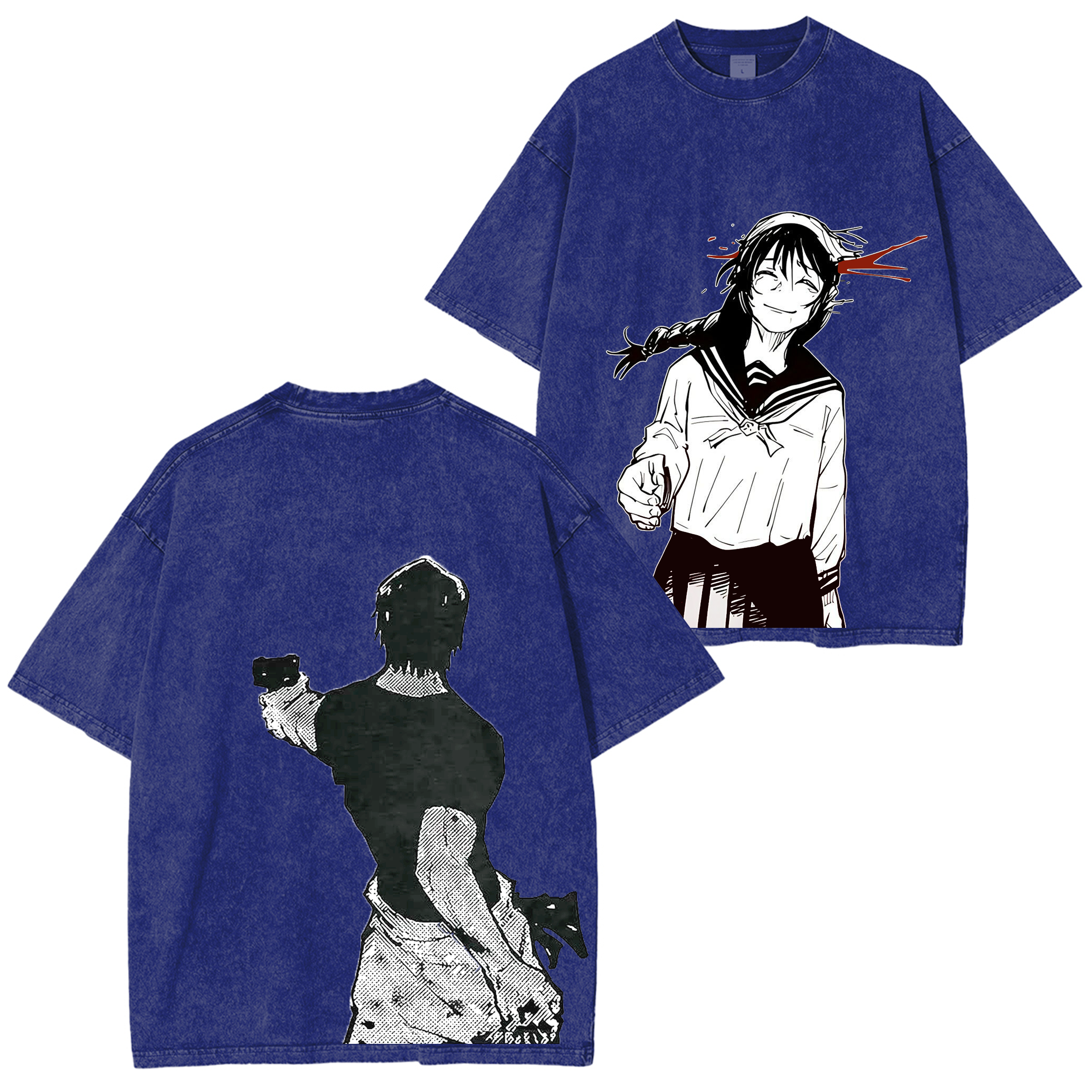 Toji And Amanai Jujutsu Kaisen Anime Washed T-shirt/Crewneck/Hoodie