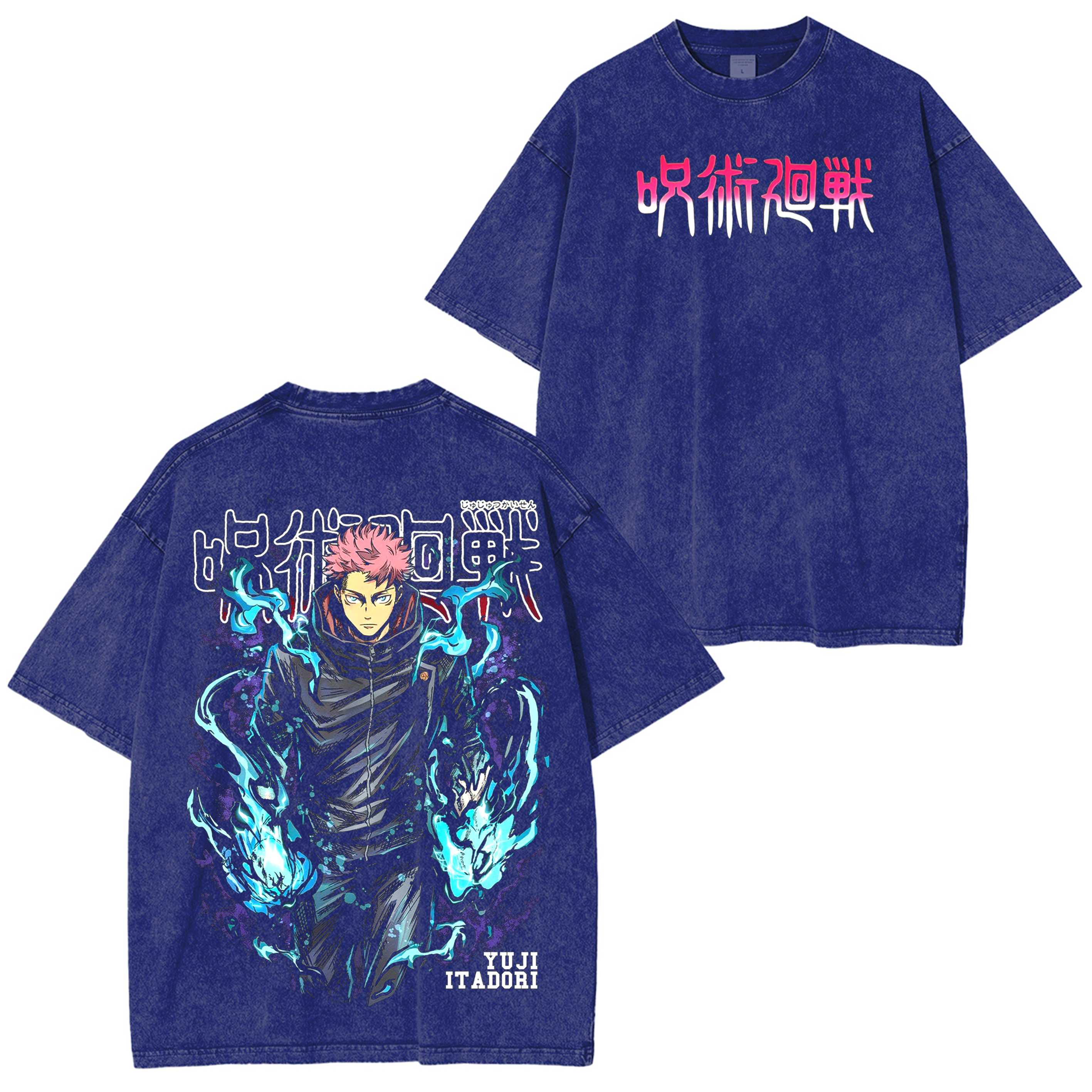 Yuji Itadori,Jujutsu Kaisen Anime Washed T-shirt/Crewneck/Hoodie