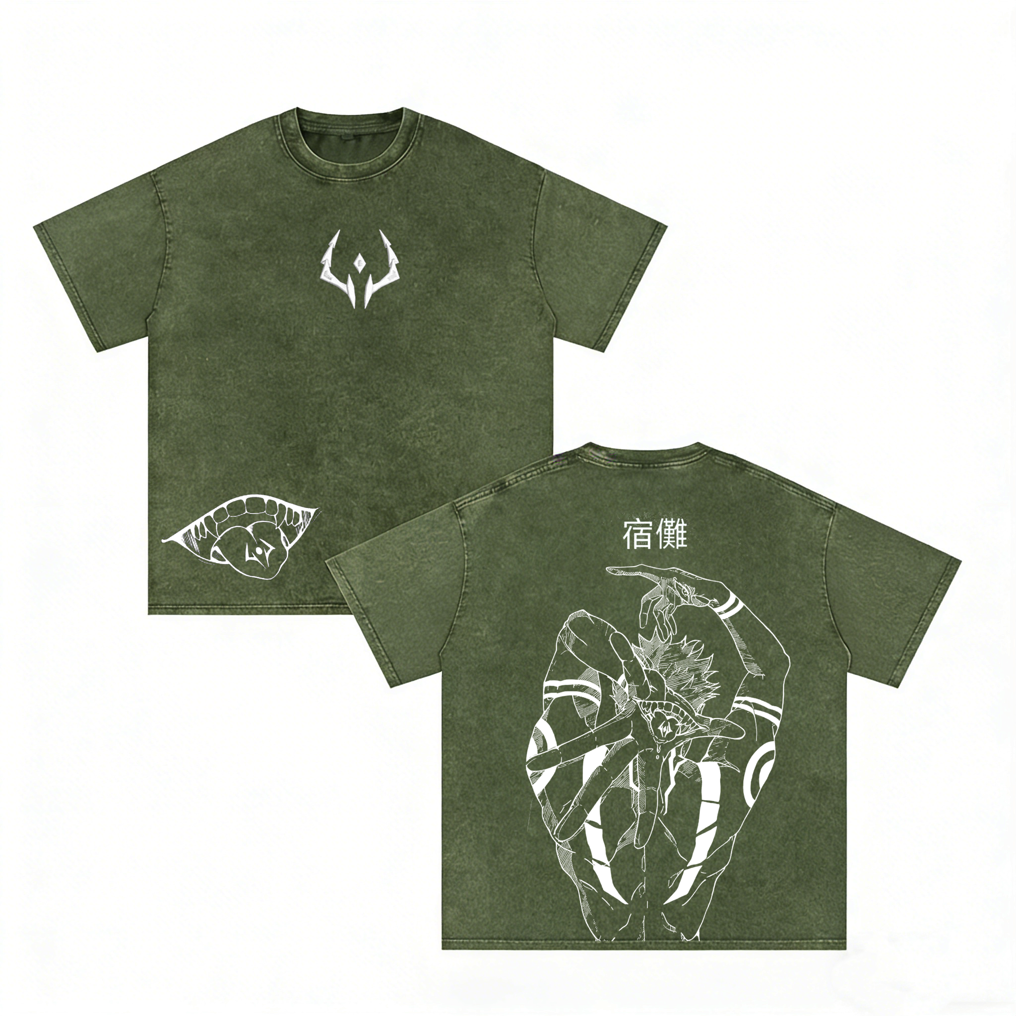Ryomen Sukuna,Jujutsu Kaisen  Anime Washed T-shirt/Crewneck/Hoodie