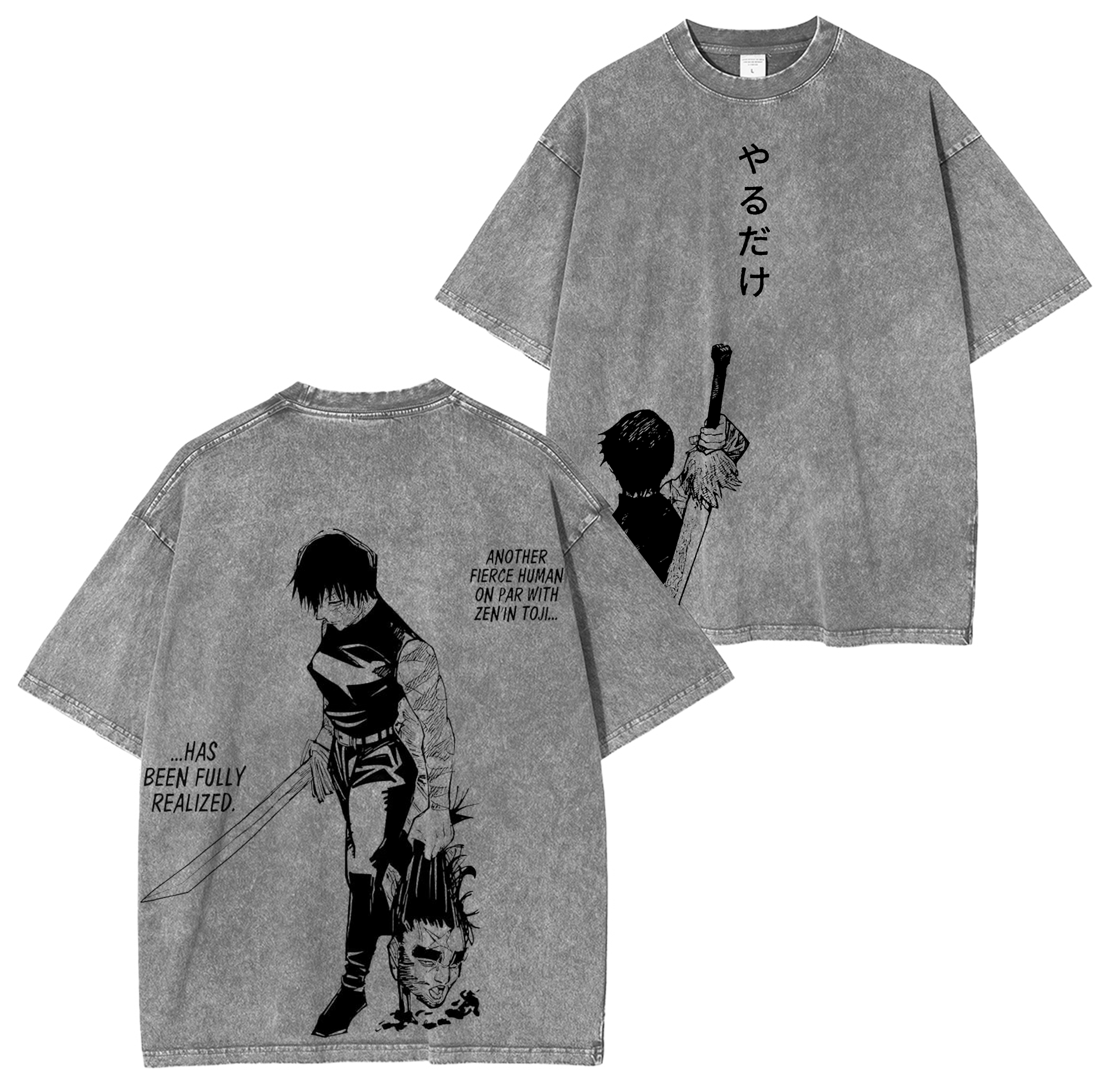 Maki Zenin,Jujutsu Kaisen Season 3 Anime Washed T-shirt/Crewneck/Hoodie