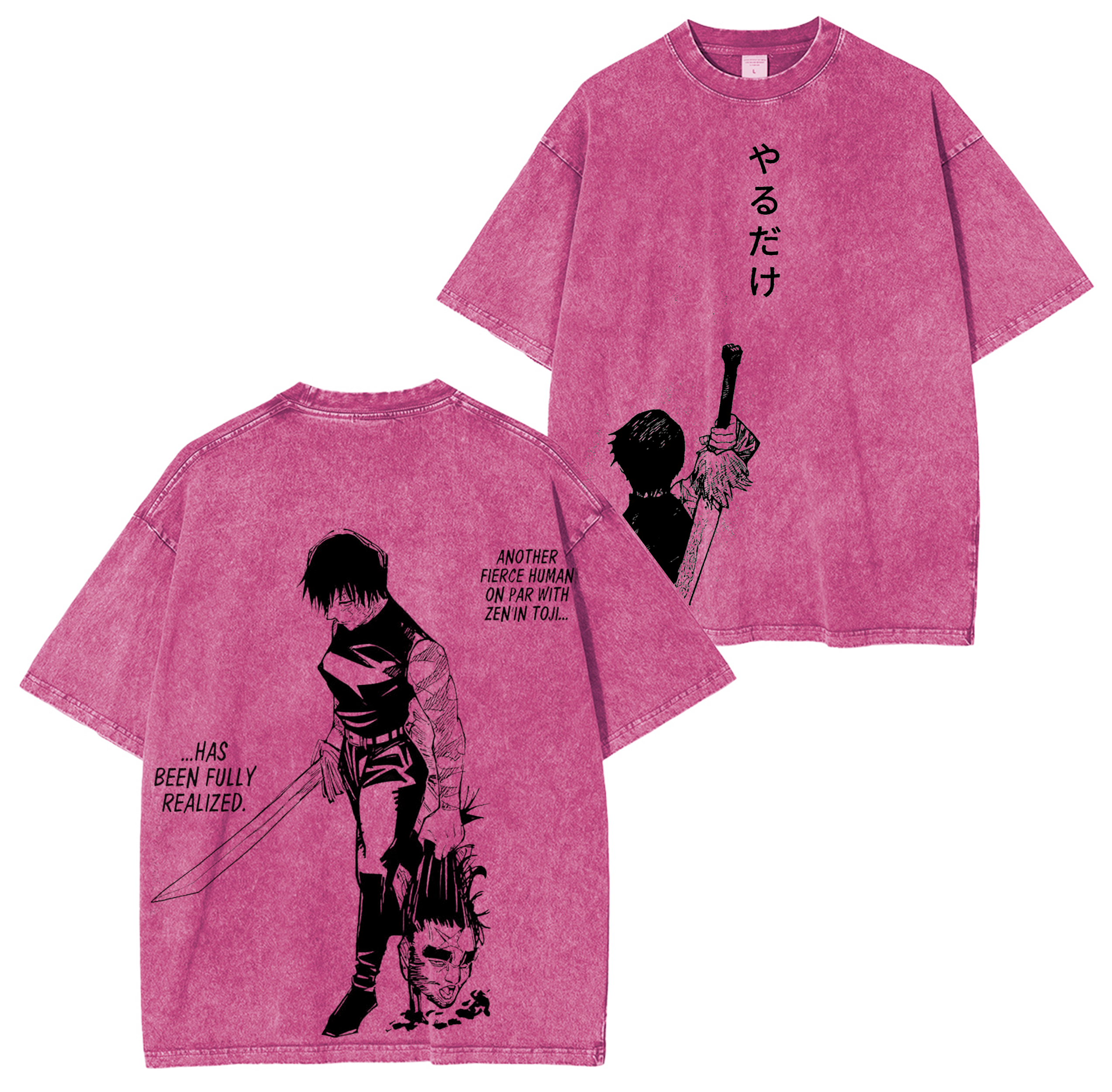 Maki Zenin,Jujutsu Kaisen Season 3 Anime Washed T-shirt/Crewneck/Hoodie