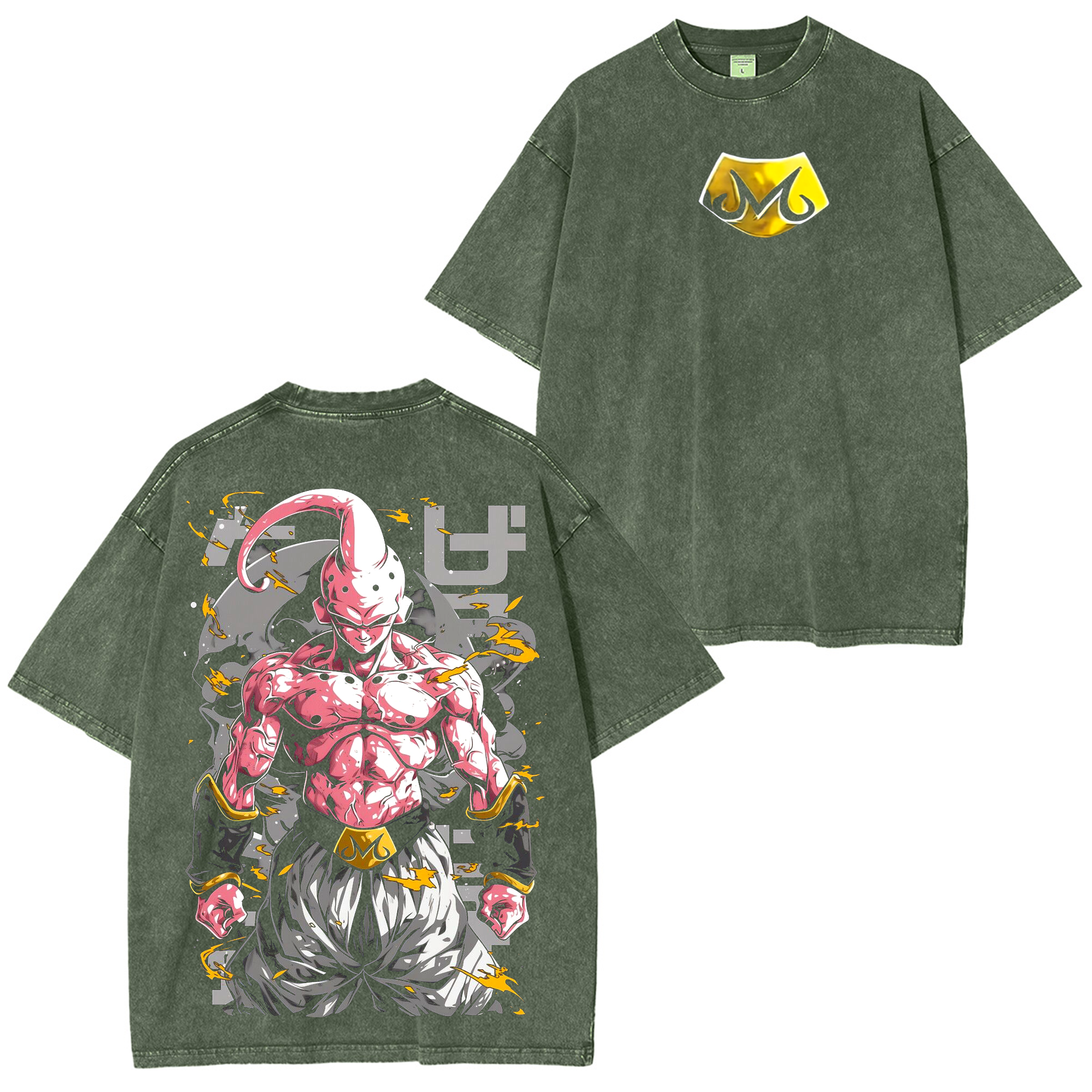 Majin Buu,Dragon Ball  Anime Washed T-shirt/Crewneck/Hoodie