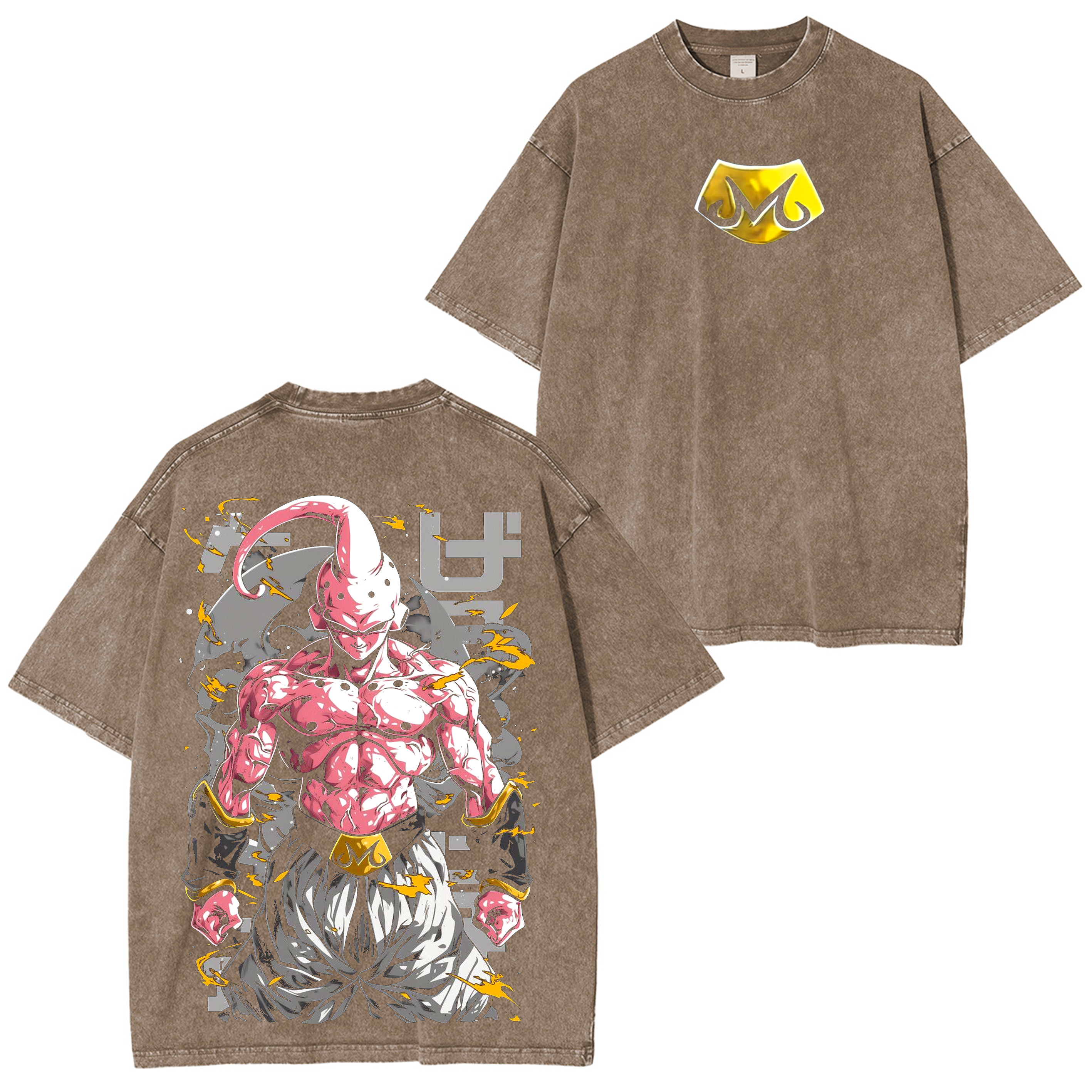 Majin Buu,Dragon Ball  Anime Washed T-shirt/Crewneck/Hoodie
