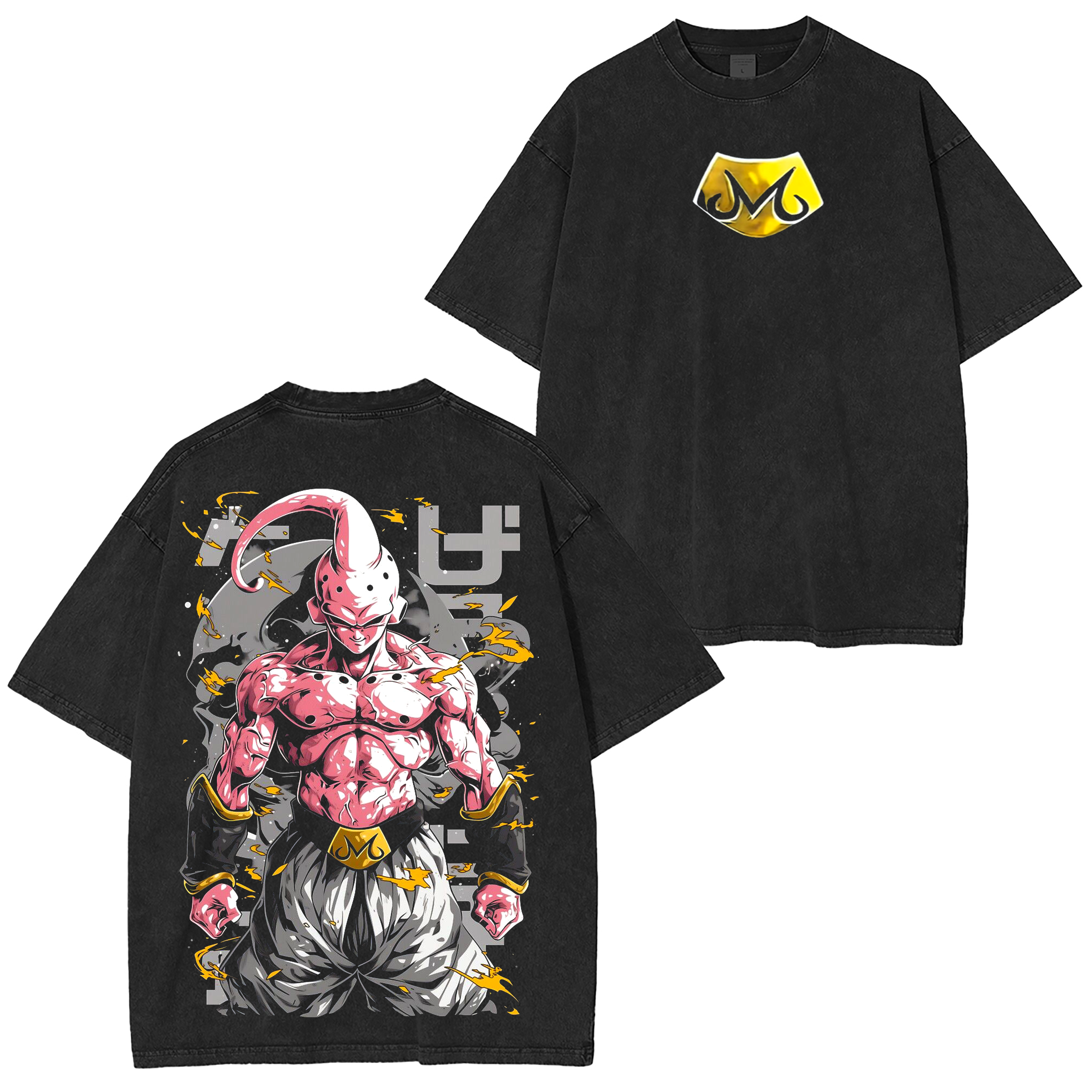 Majin Buu,Dragon Ball  Anime Washed T-shirt/Crewneck/Hoodie