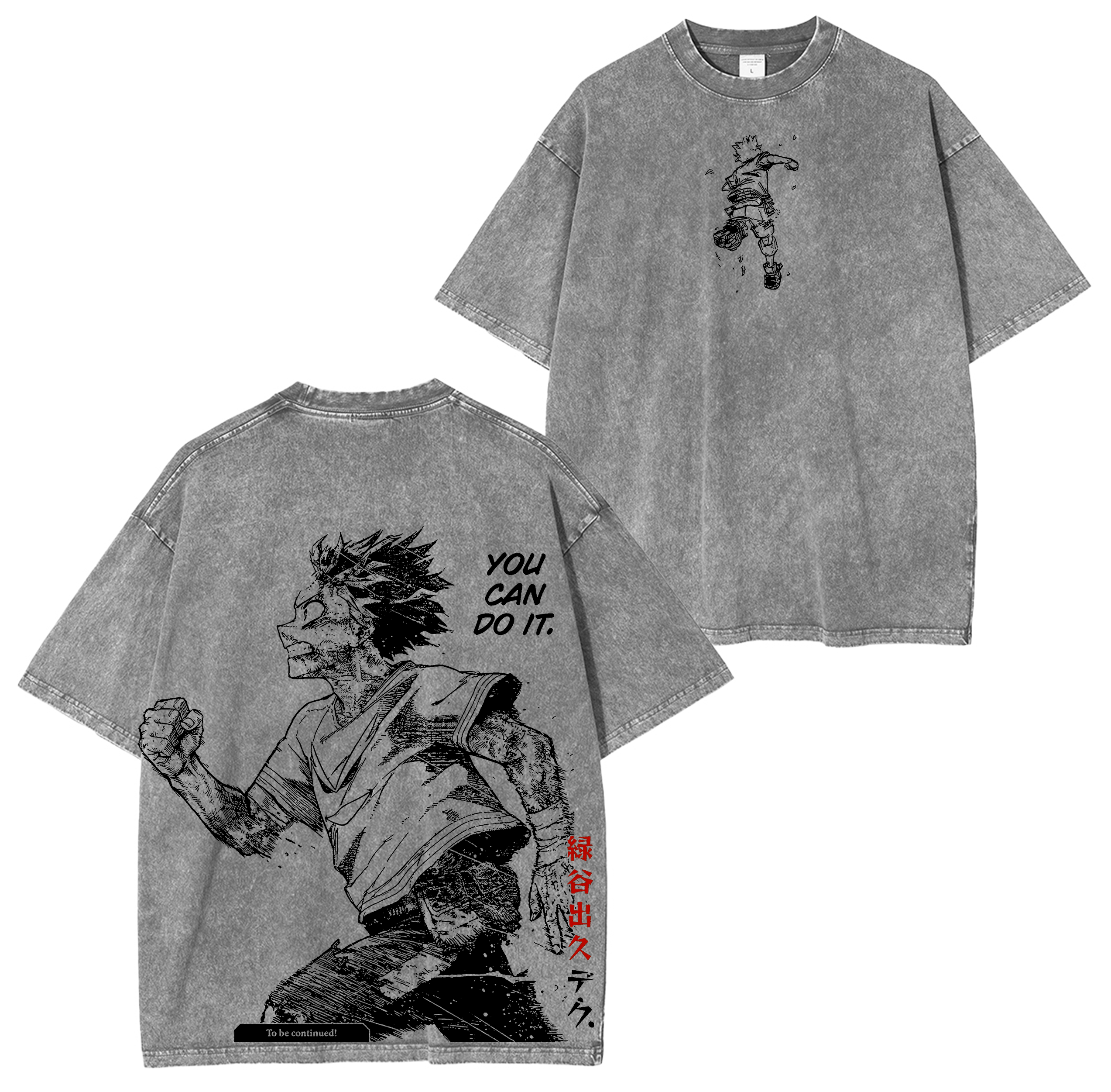 Deku My Hero Academia Anime washed T-shirt/Crewneck/Hoodie