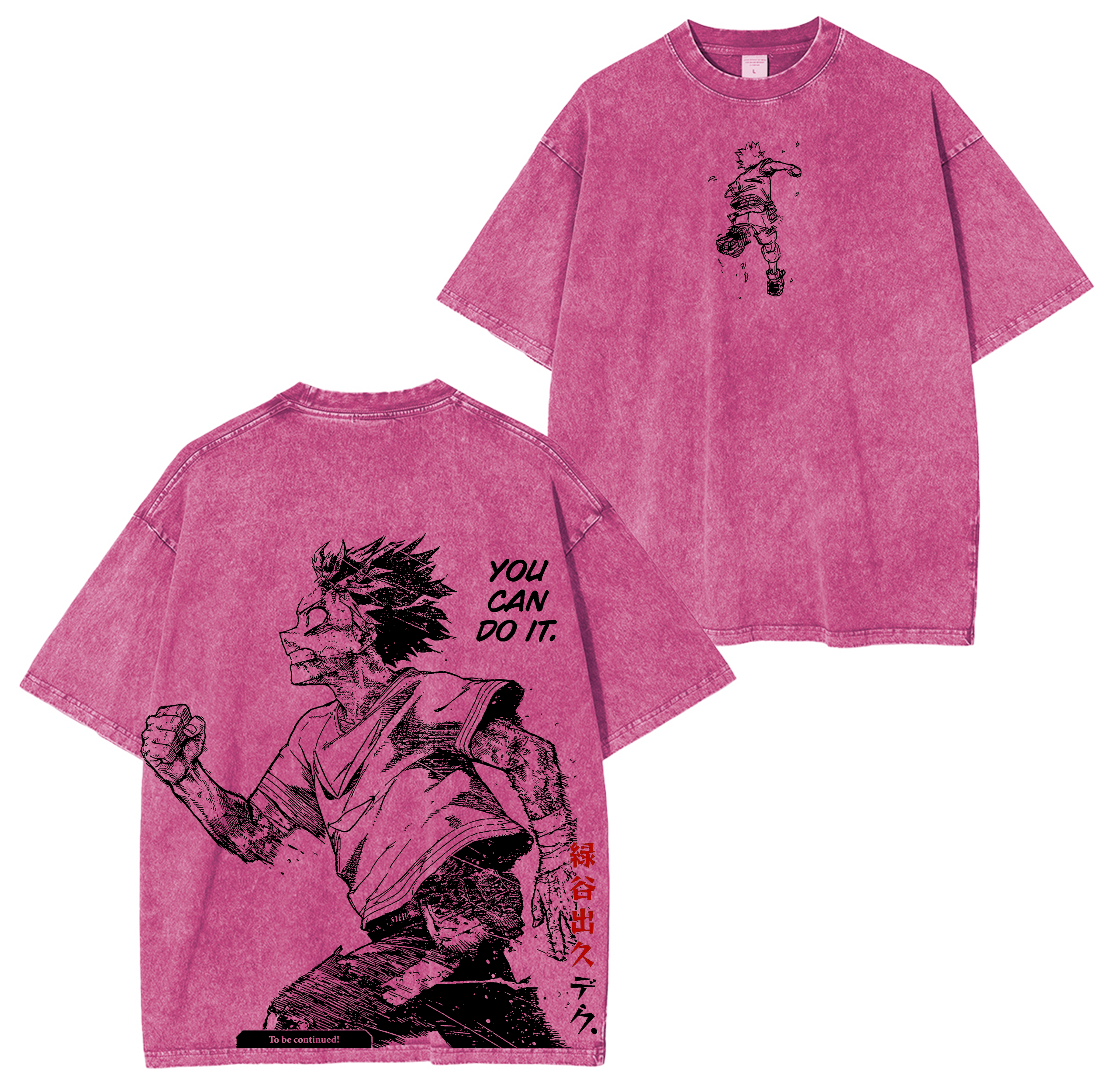 Deku My Hero Academia Anime washed T-shirt/Crewneck/Hoodie