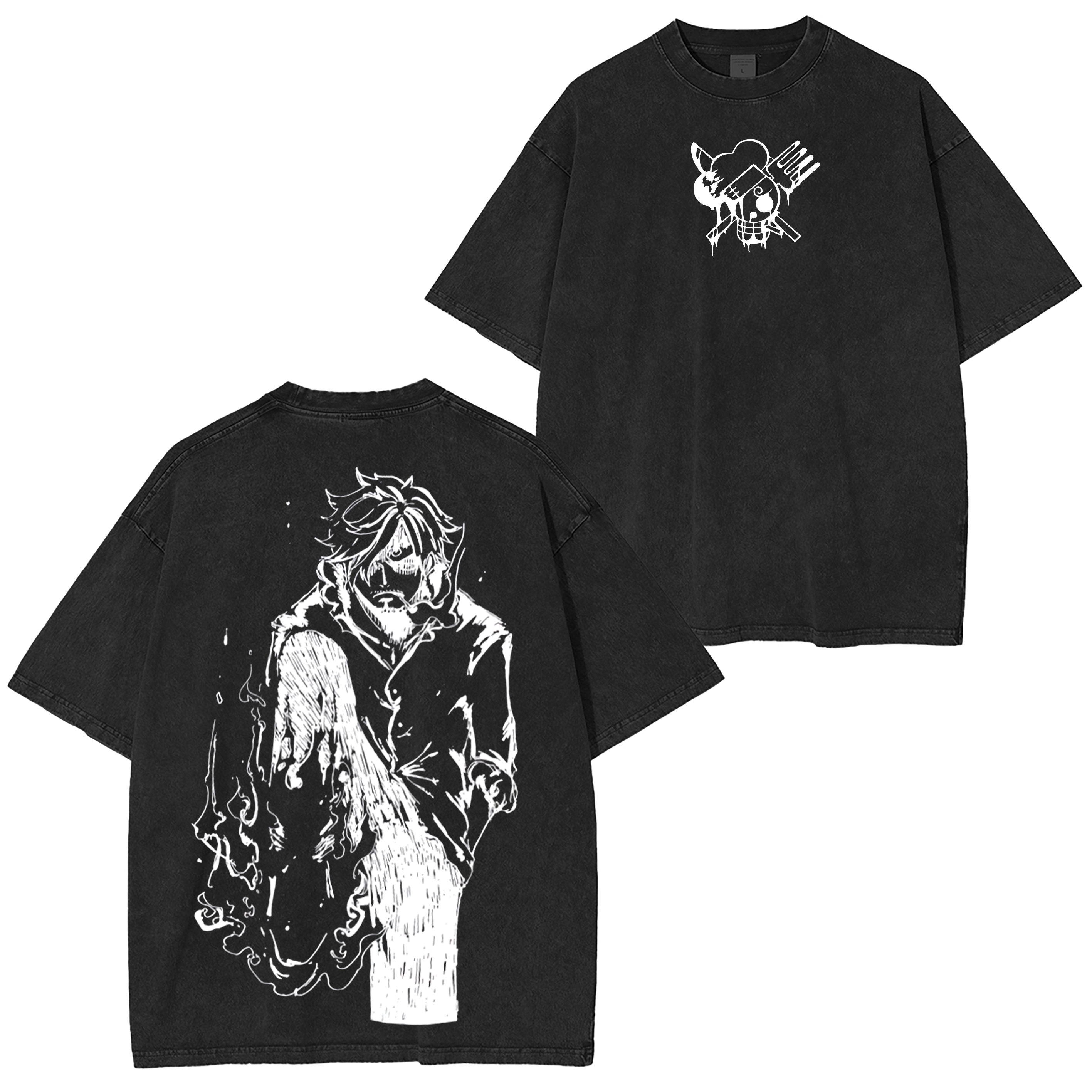 Sanji,One Piece Anime Washed T-shirt/Crewneck/Hoodie