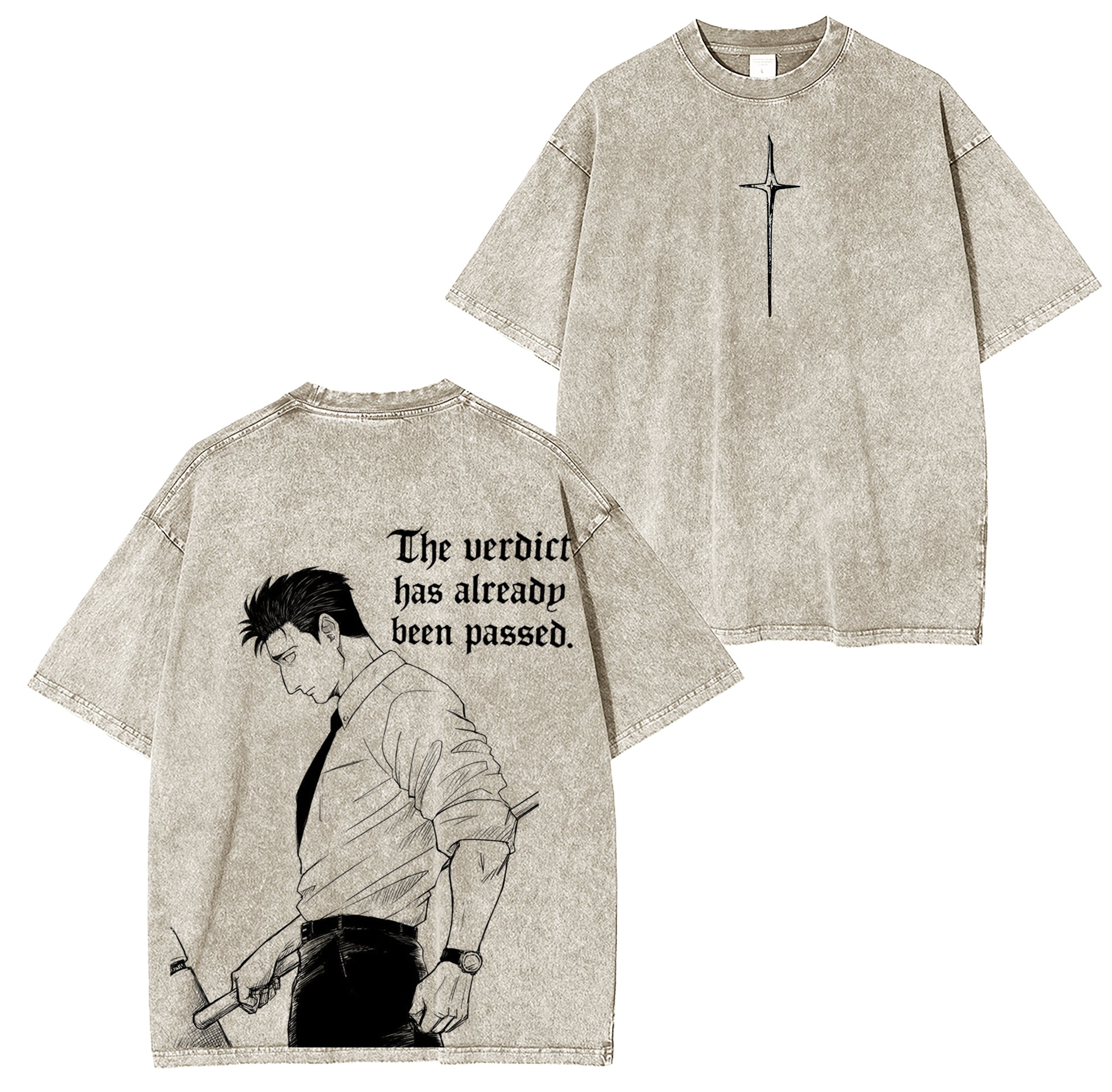 Higuruma Hiromi Jujutsu Kaisen Anime Washed T-shirt/Crewneck/Hoodie