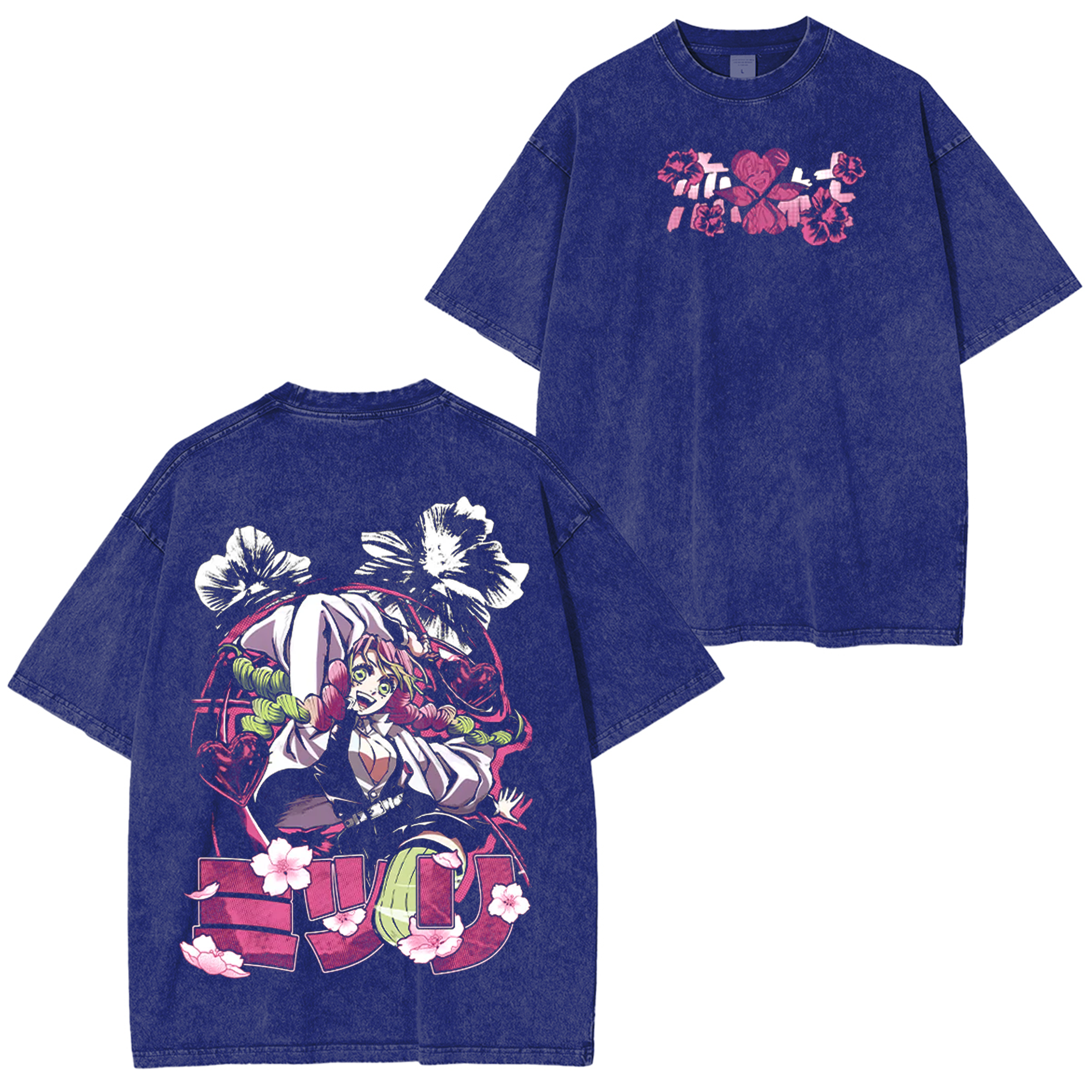 Mitsuri Kanroji, Demon Slayer Anime Washed T-shirt/Crewneck/Hoodie